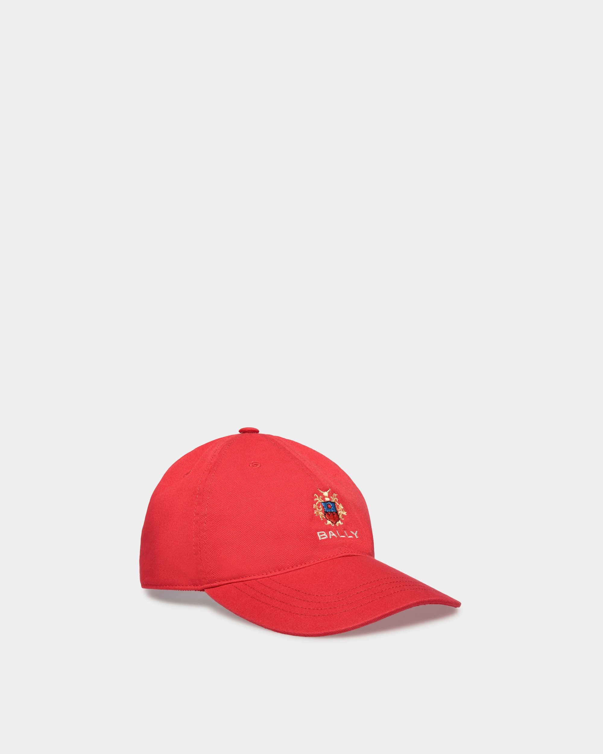 Gorra De Algodón Candy Red - Hombre - Bally - 01