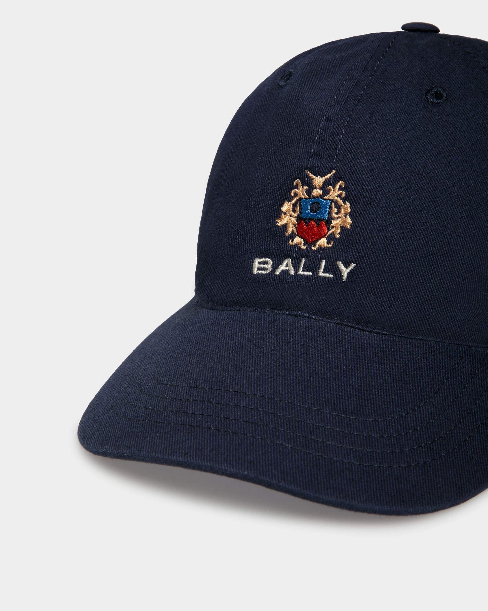 Gorra De Algodón Navy Blue - Hombre - Bally - 04