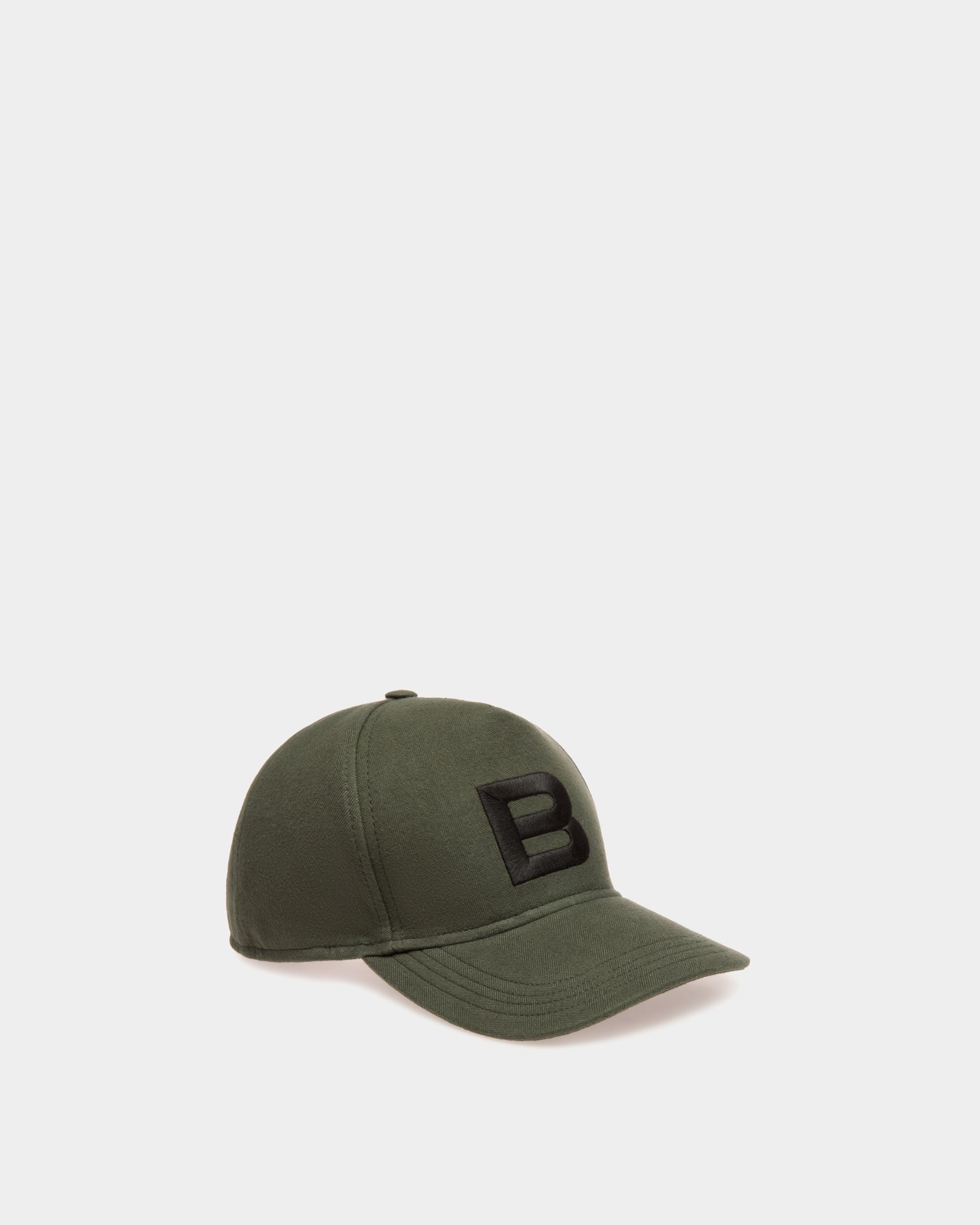Adrien Brody Travel Collection Baseball Hat In Olive Green Cotton - Men's - Bally - 01