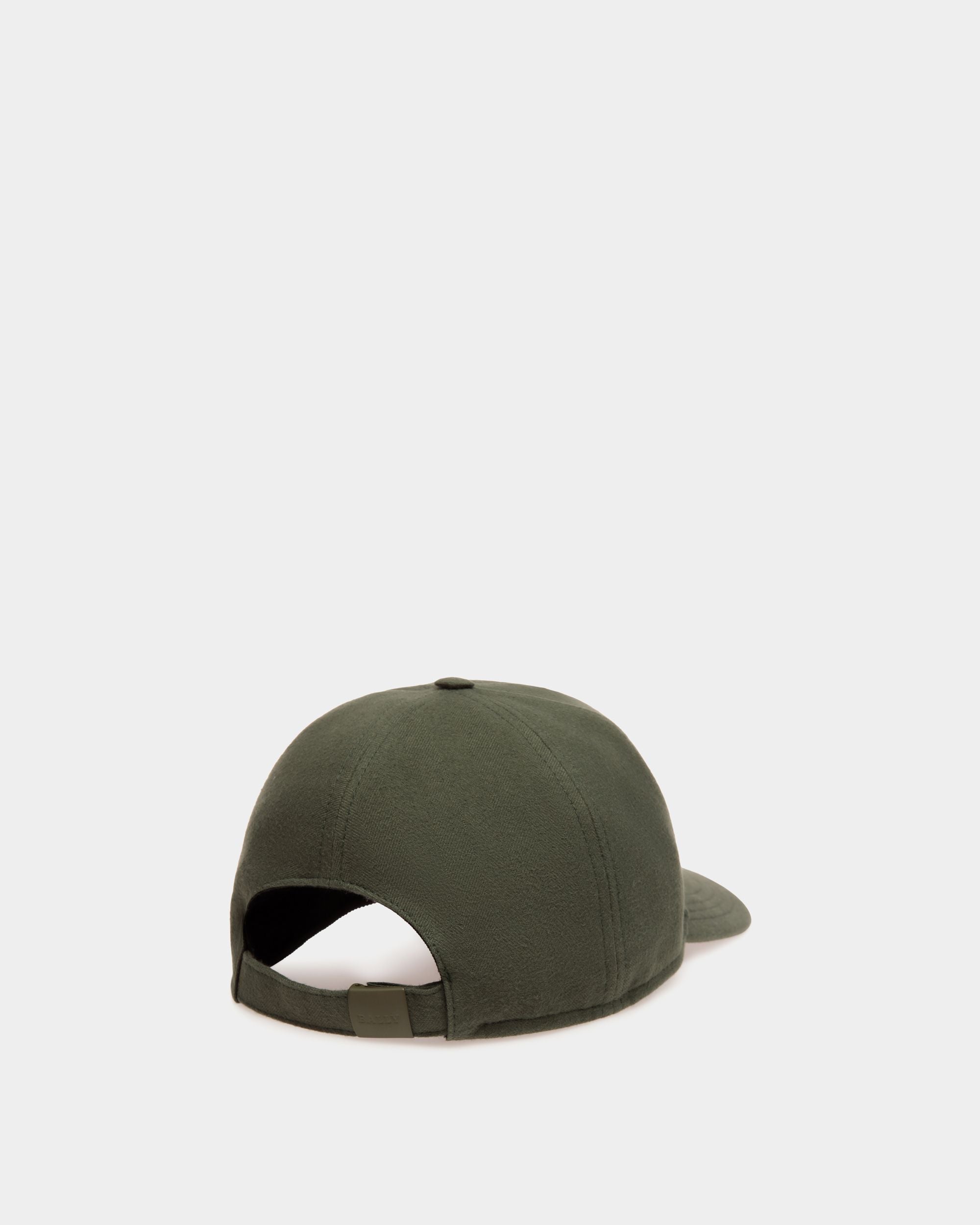 Adrien Brody Travel Collection Baseball Hat In Olive Green Cotton - Men's - Bally - 02