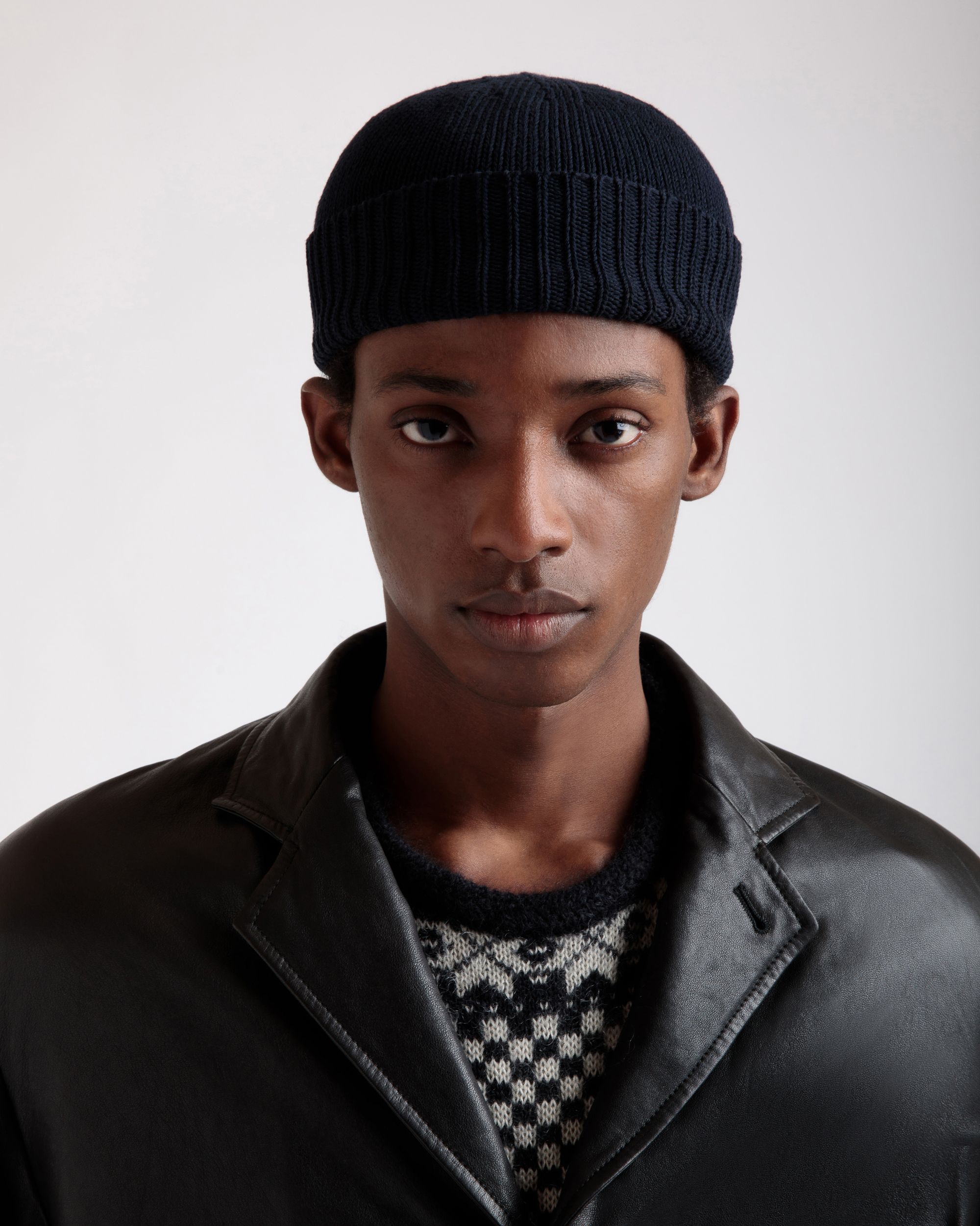Beanie In Navy Blue Cashmere - Men's - Bally - 05