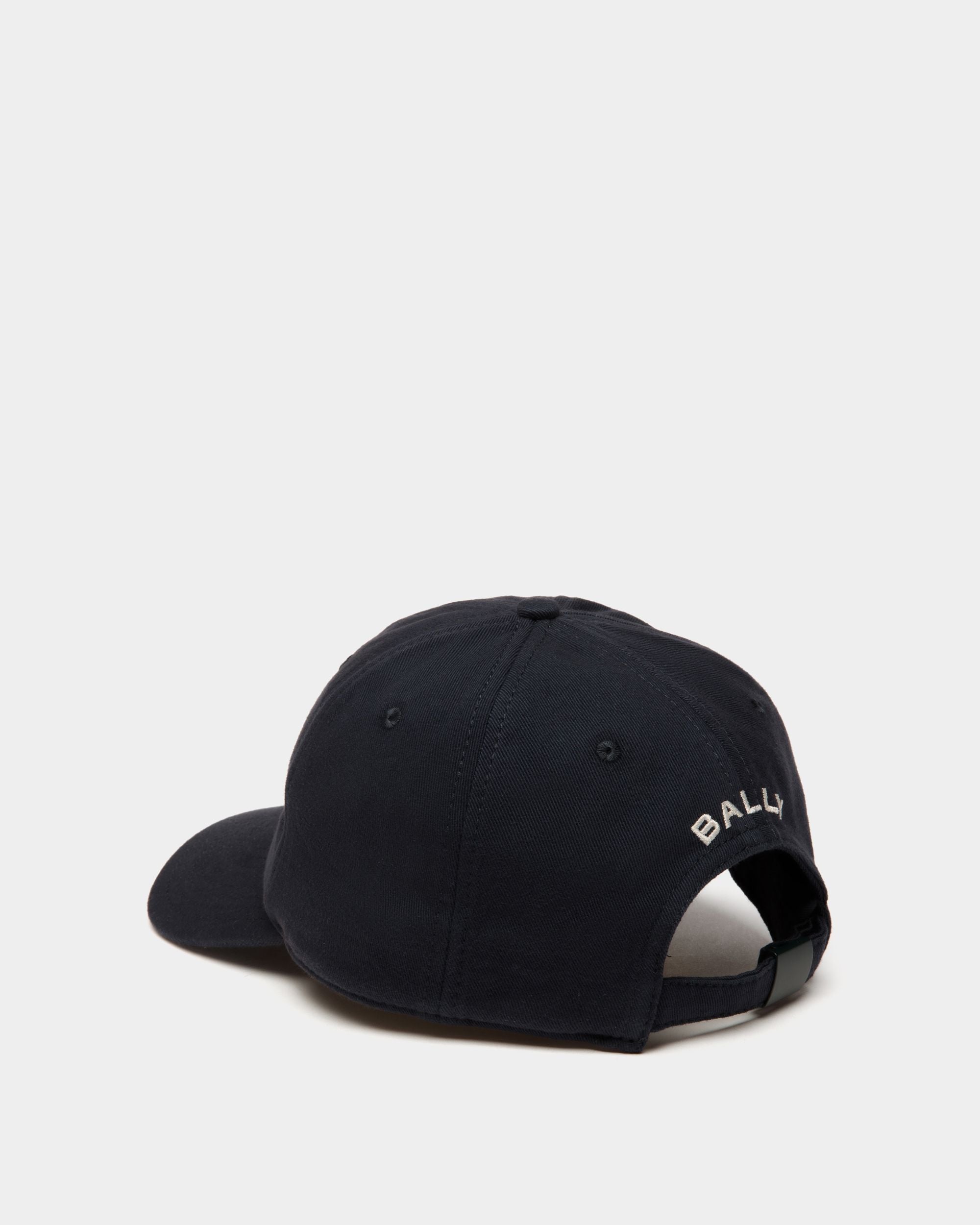 Gorra Con Etiqueta Bally Crest De Algodón Navy Blue - Hombre - Bally - 02