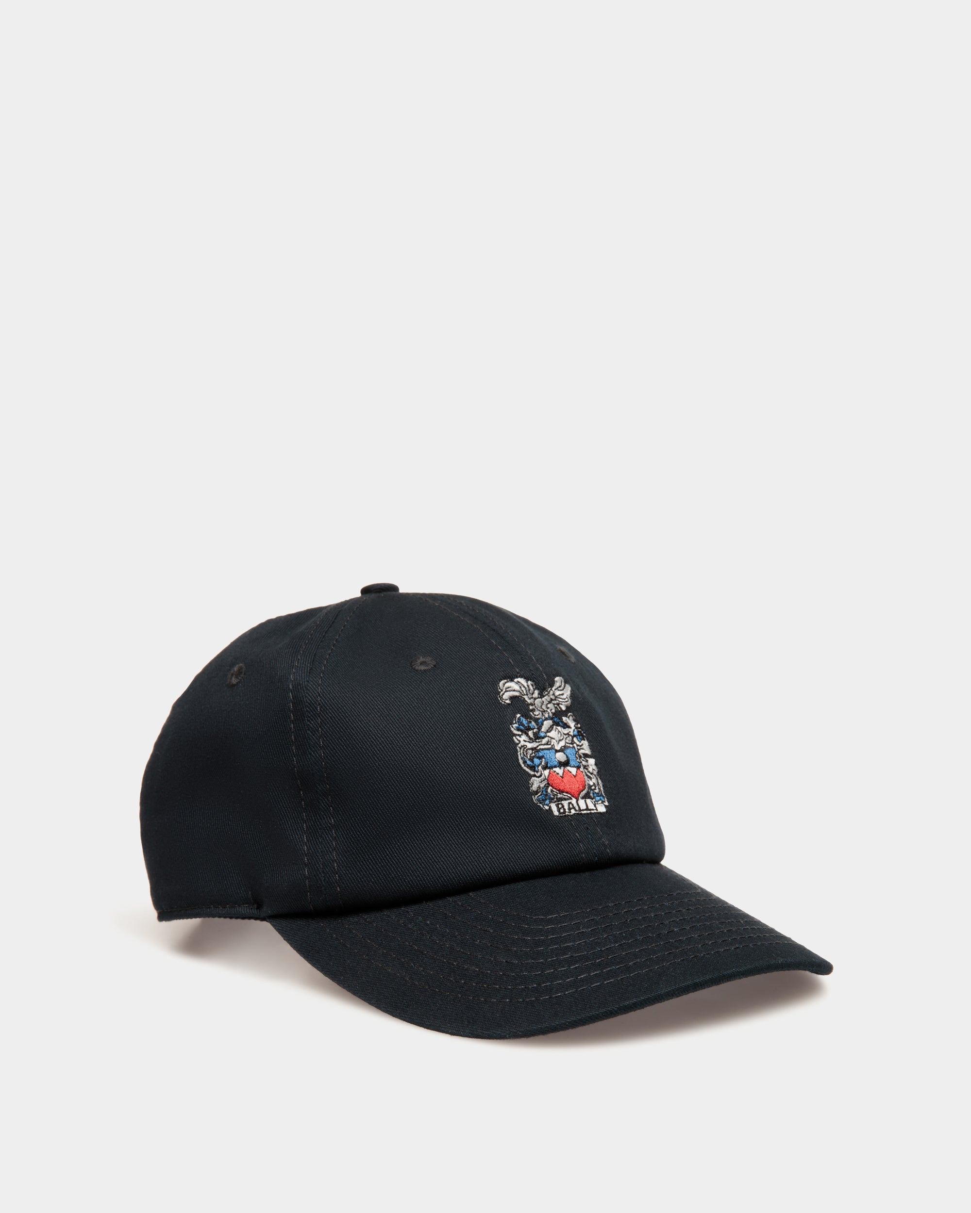 Gorra De Algodón Navy Blue - Hombre - Bally - 01