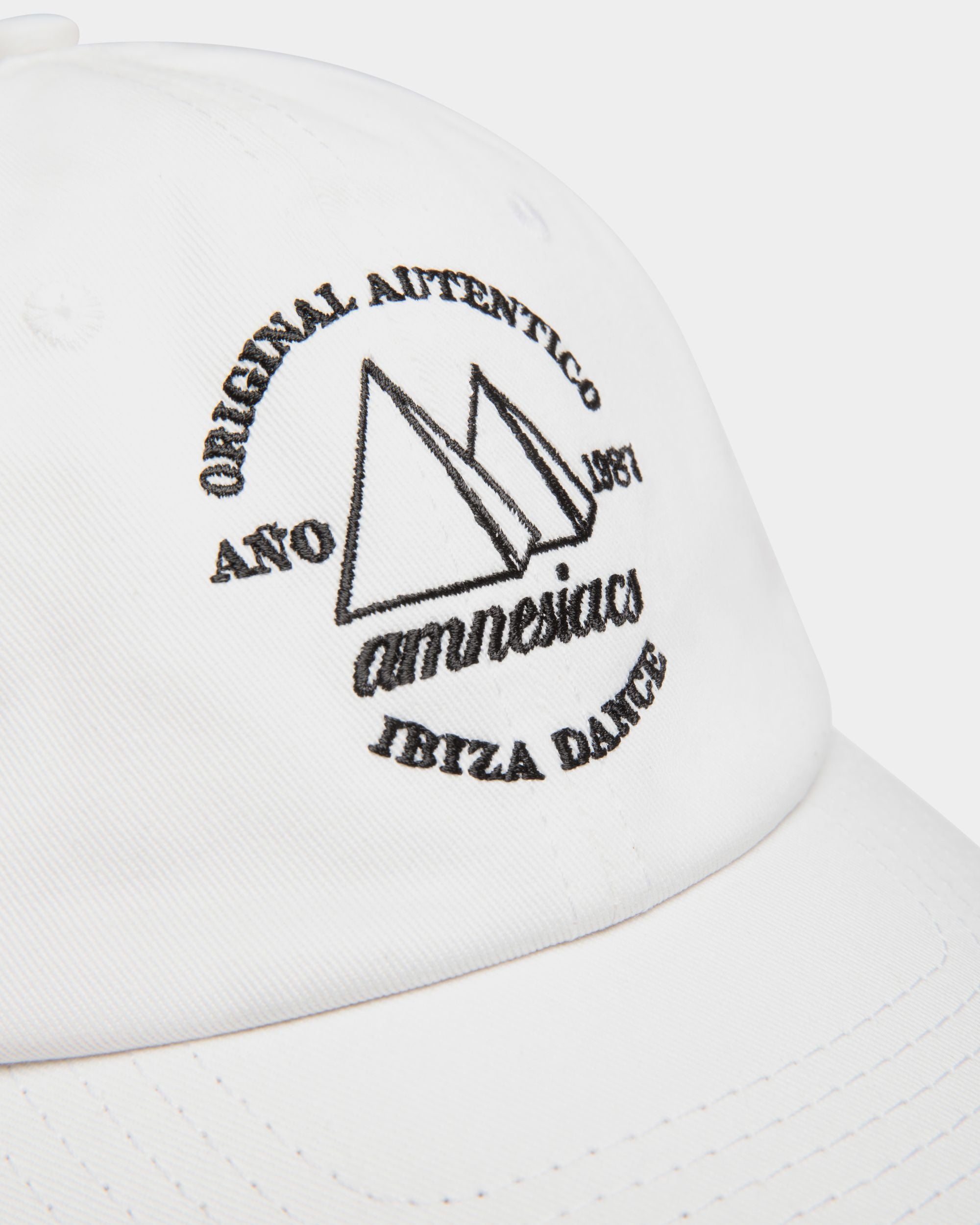 Gorra DJ Leo Mas X Bally De Algodón Blanco Con Bordado Amnesia - Hombre - Bally - 04