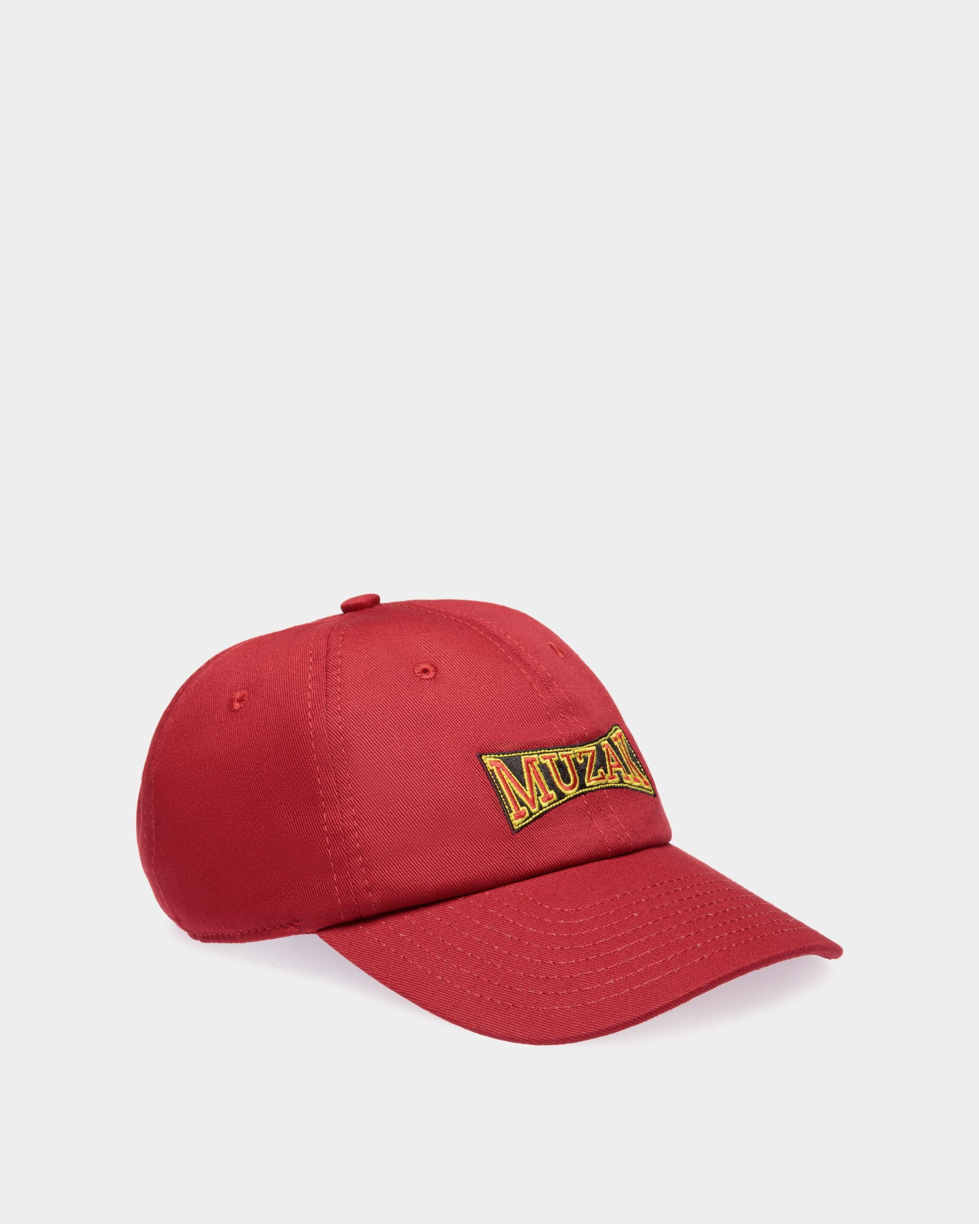 Gorra DJ Leo Mas X Bally De Algodón Heritage Red Con Bordado Muzak - Hombre - Bally - 01
