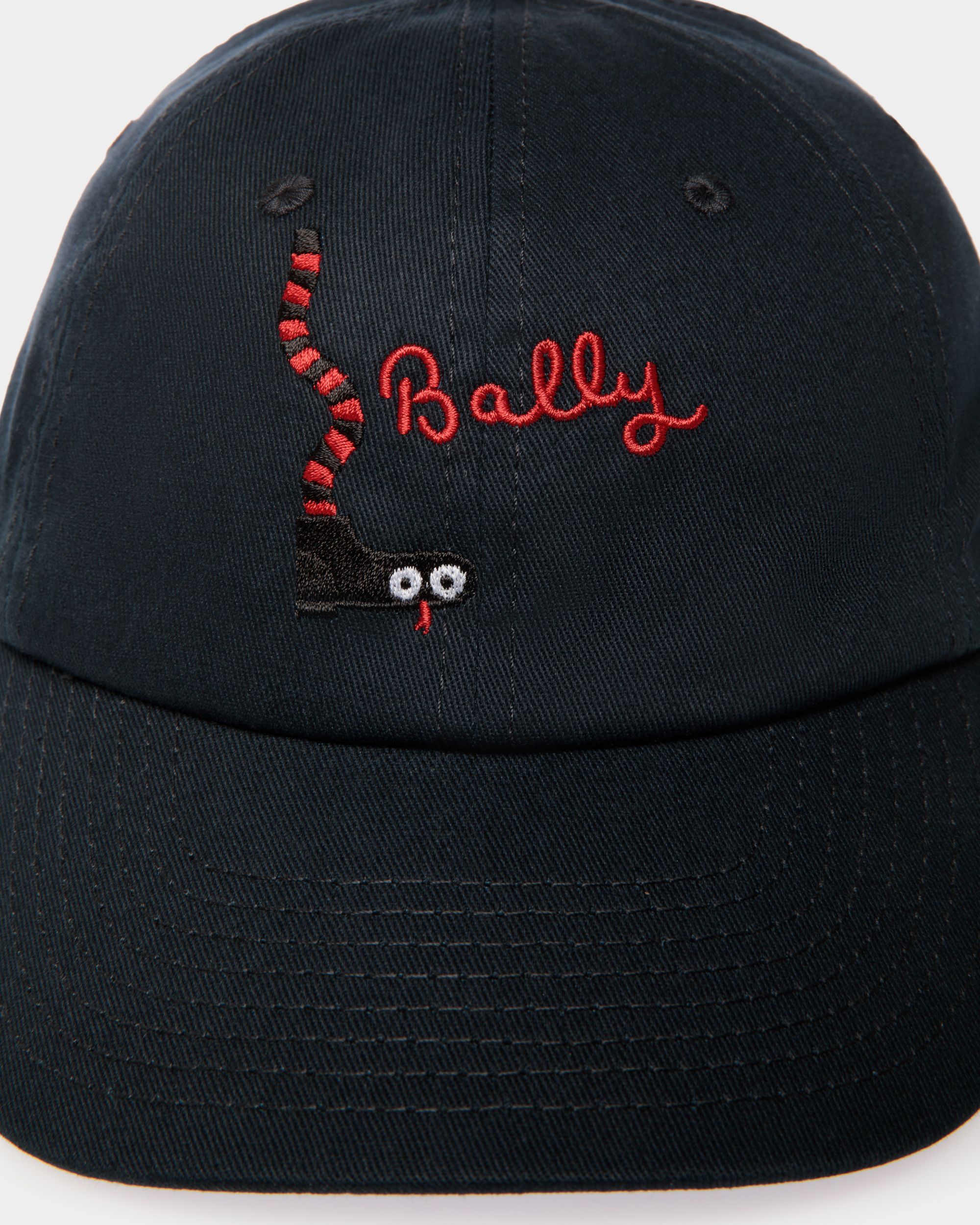 Gorra De Algodón Navy Blue - Hombre - Bally - 04