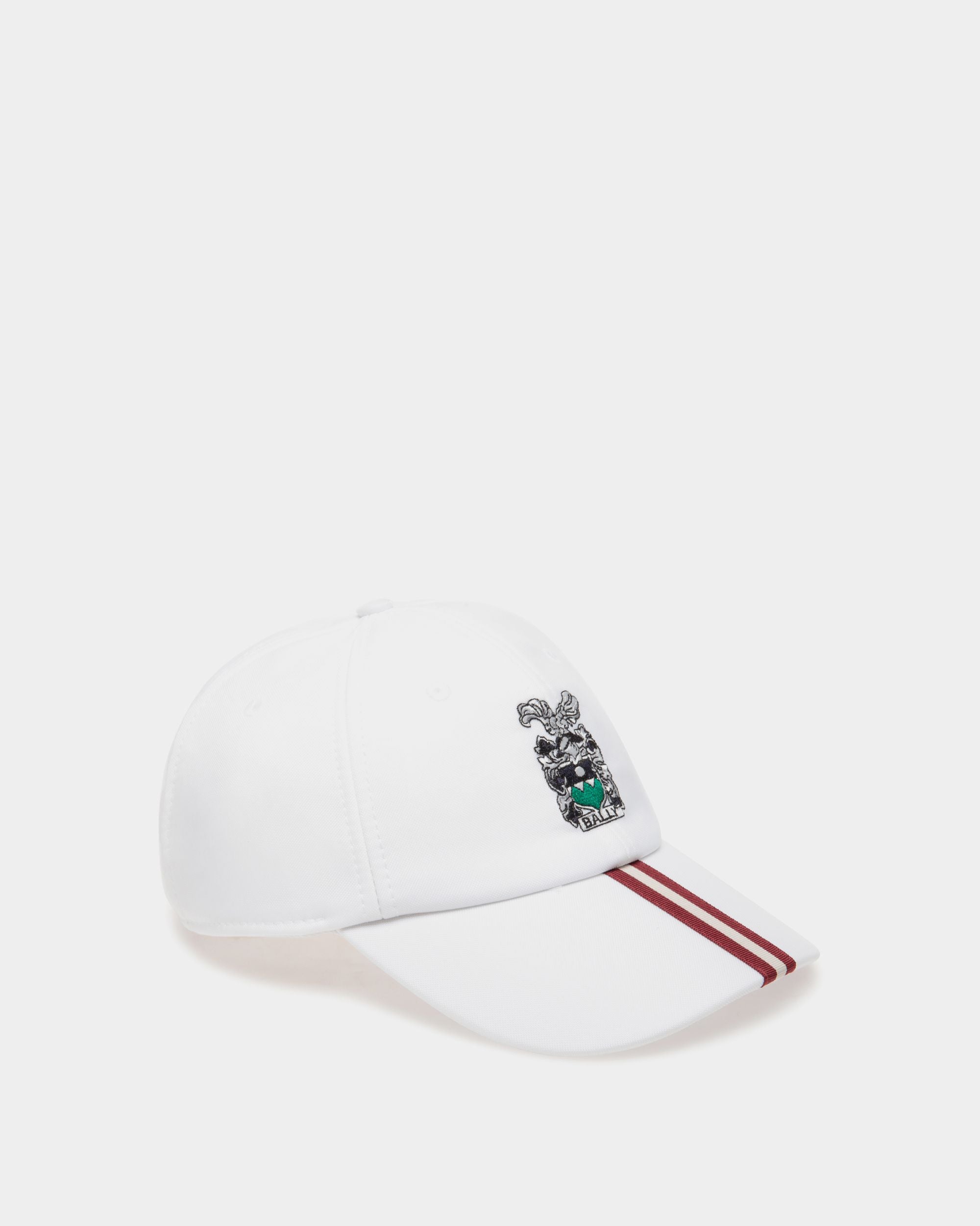 Golf Capsule Baseball Hat in White Nylon - Men's - Bally - 01