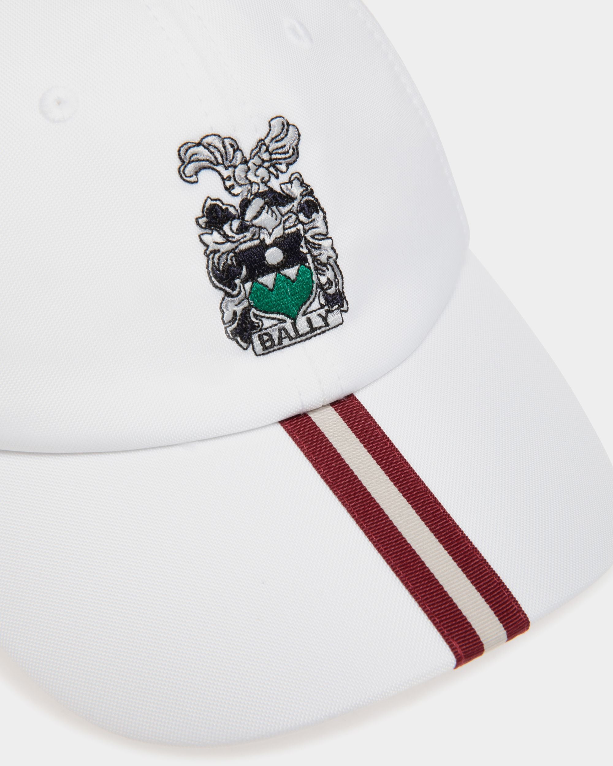 Golf Capsule Baseball Hat in White Nylon - Men's - Bally - 03
