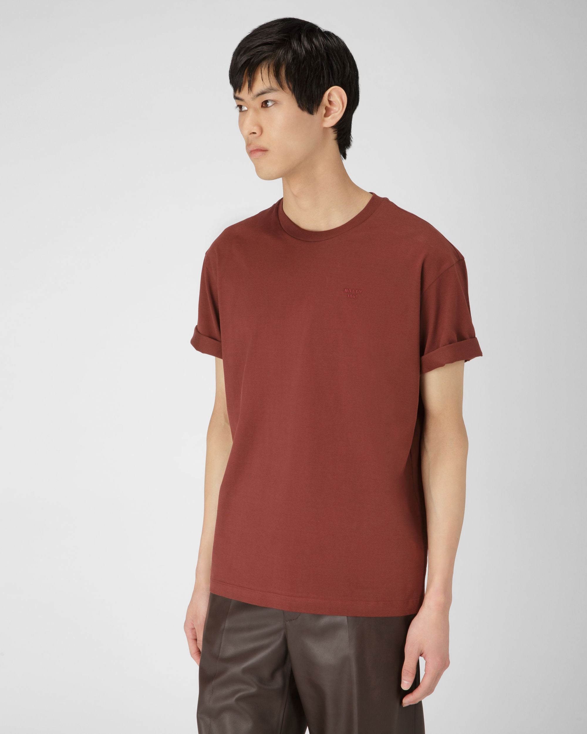 Camiseta Con El Logotipo Bordado - Hombre - Bally - 01