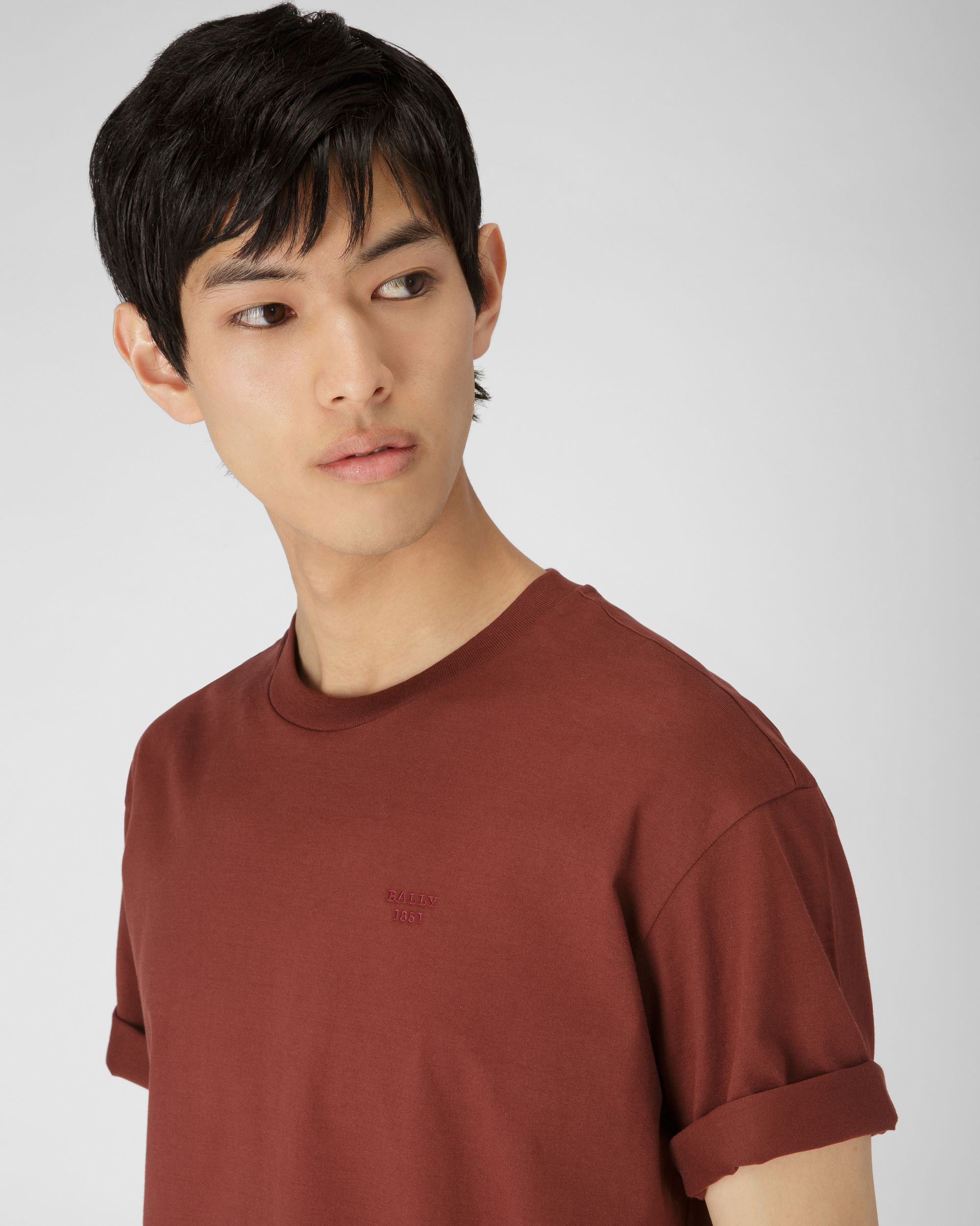 Camiseta Con El Logotipo Bordado - Hombre - Bally - 02