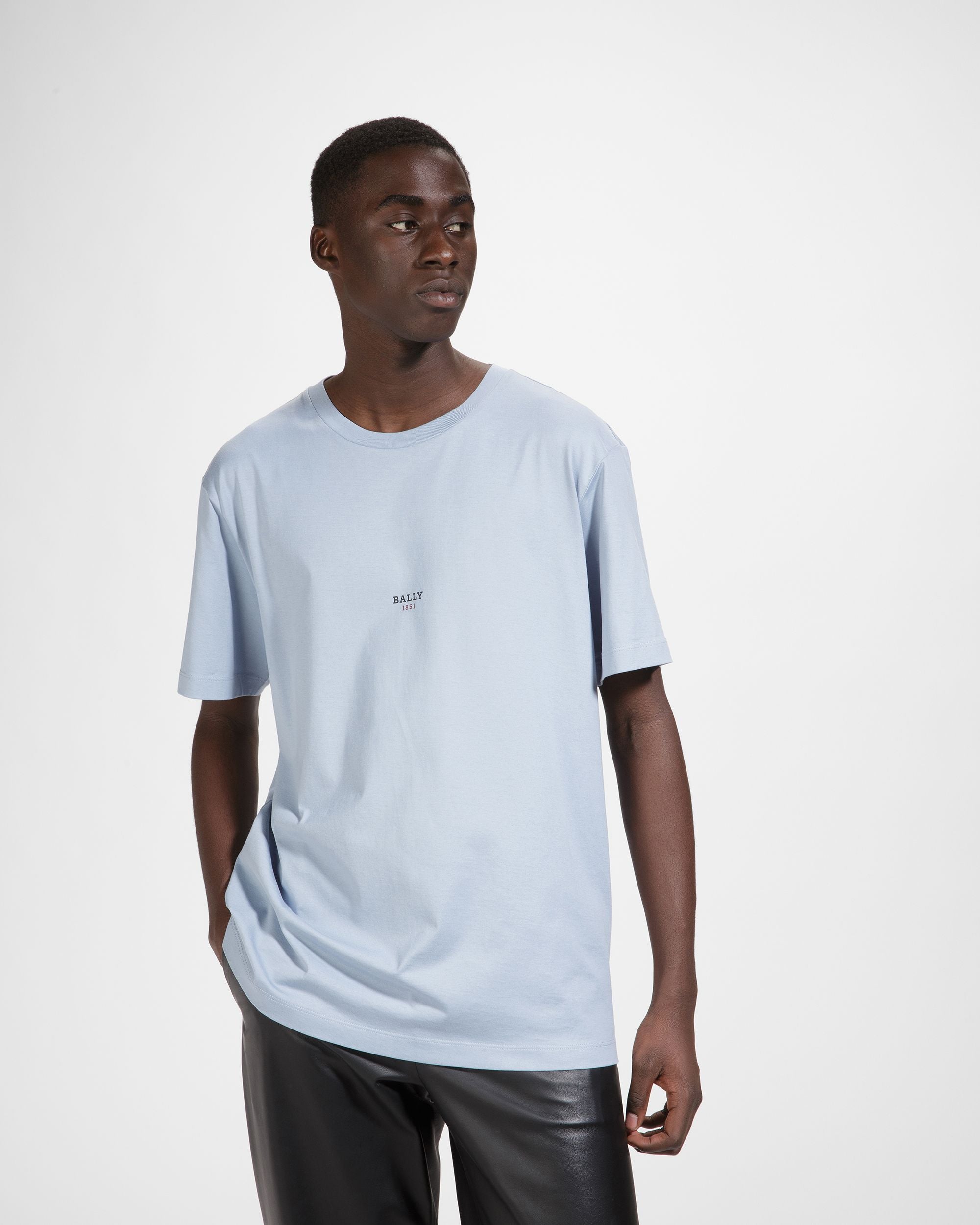 Camiseta De Algodón - Hombre - Bally - 01