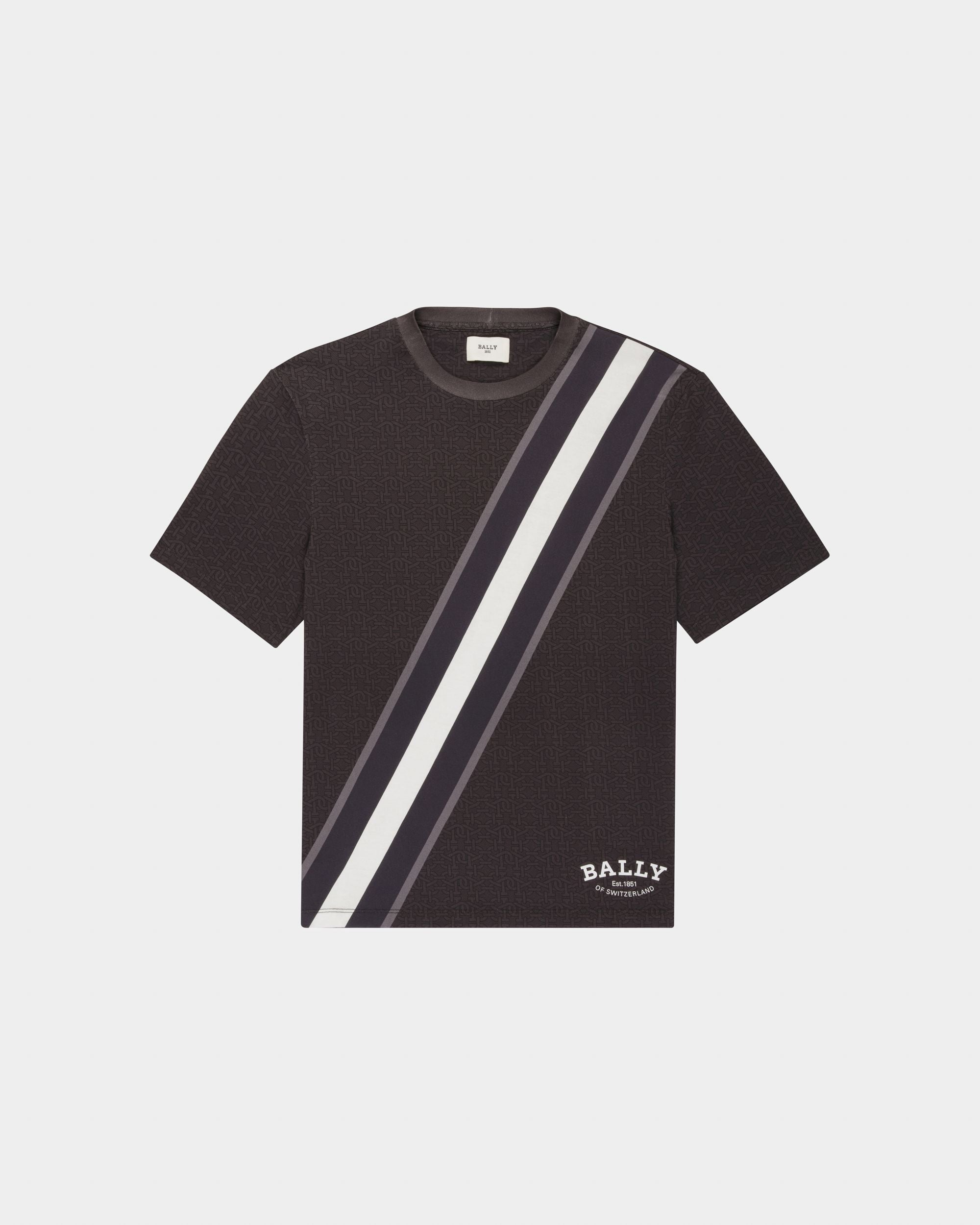 Cutsew T-Shirt In Black Cotton - Men's - Bally - 01