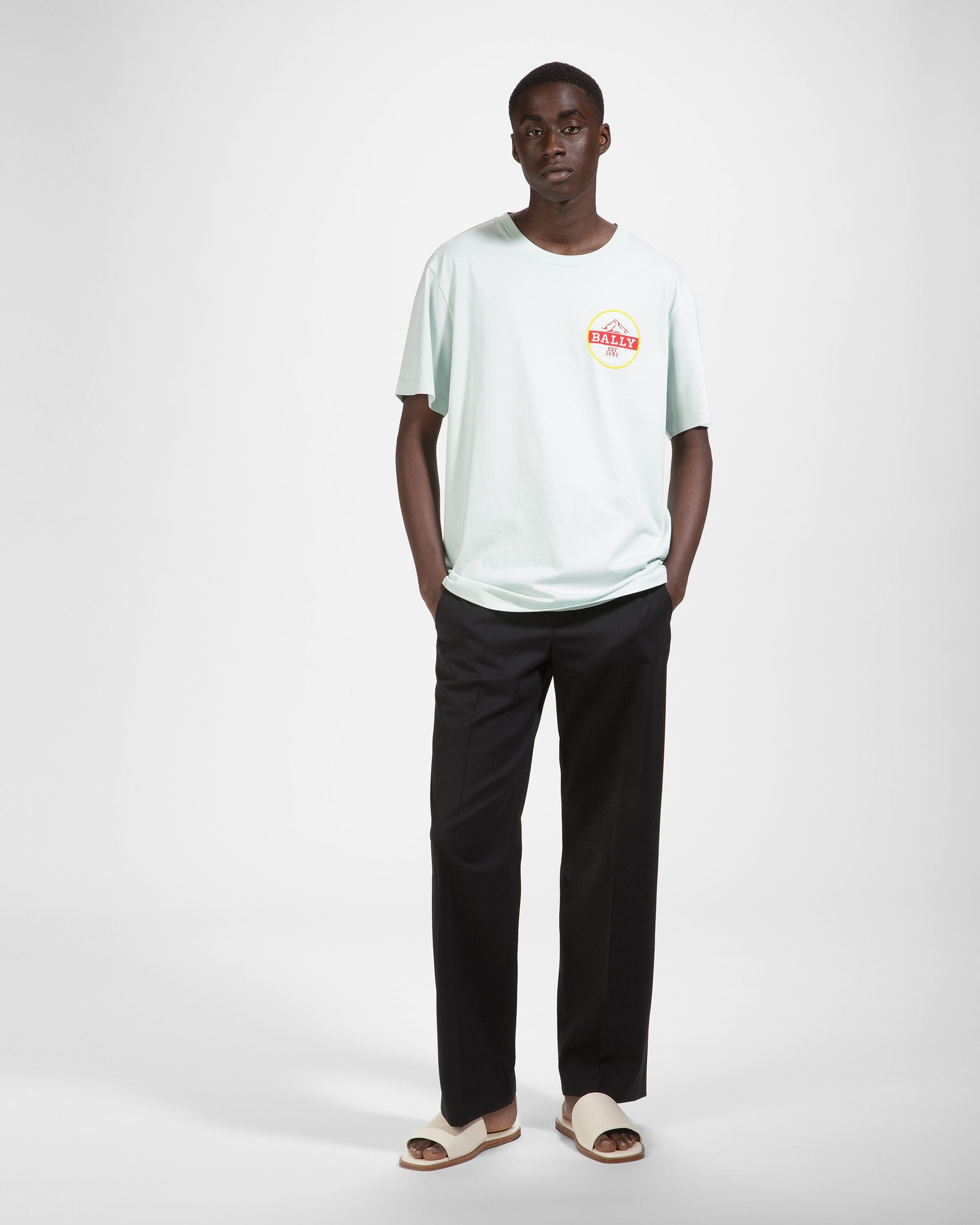 Camiseta Con Logotipo Heritage - Hombre - Bally - 01
