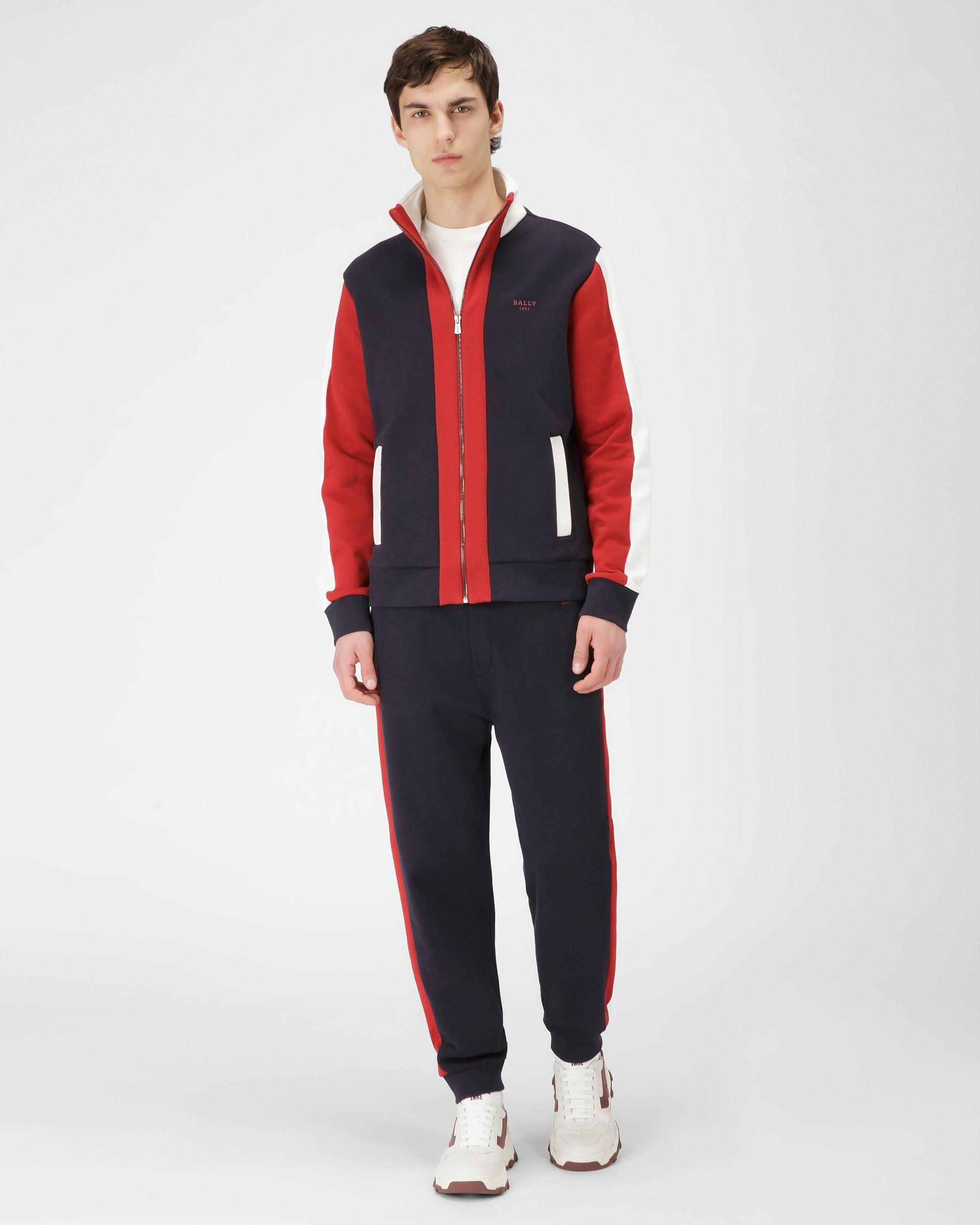 Contrast Stripe Sweatpants - Men's - Bally - 02