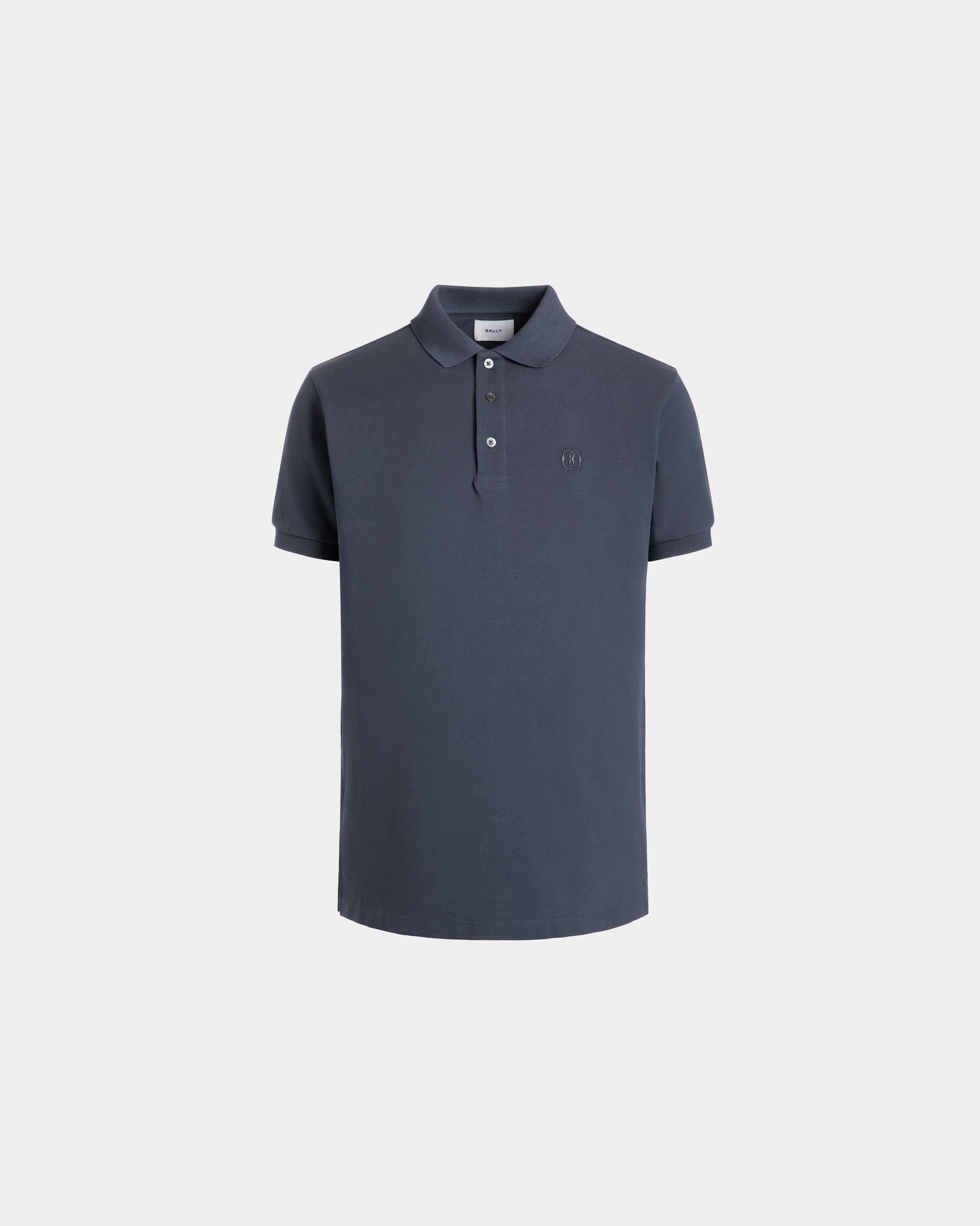 Cutsew Polo In Grey Cotton - Men's - Bally - 01