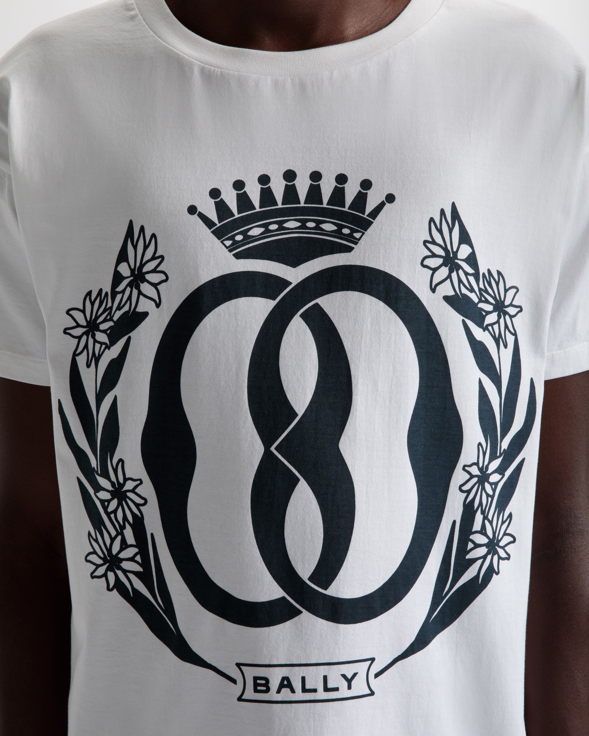 Camiseta Foiled De Algodón En Blanco - Hombre - Bally - 04