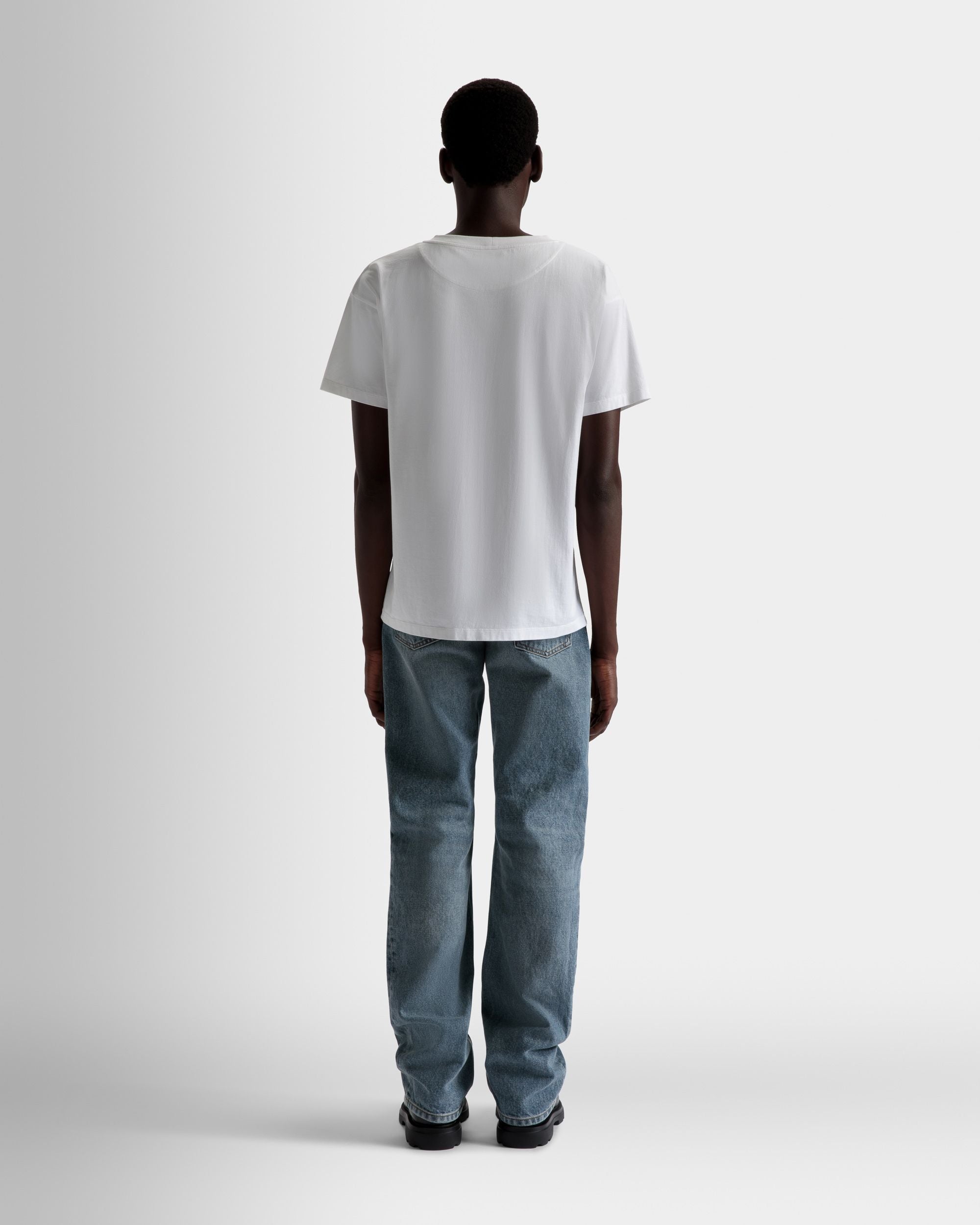 Camiseta Foiled De Algodón En Blanco - Hombre - Bally - 06