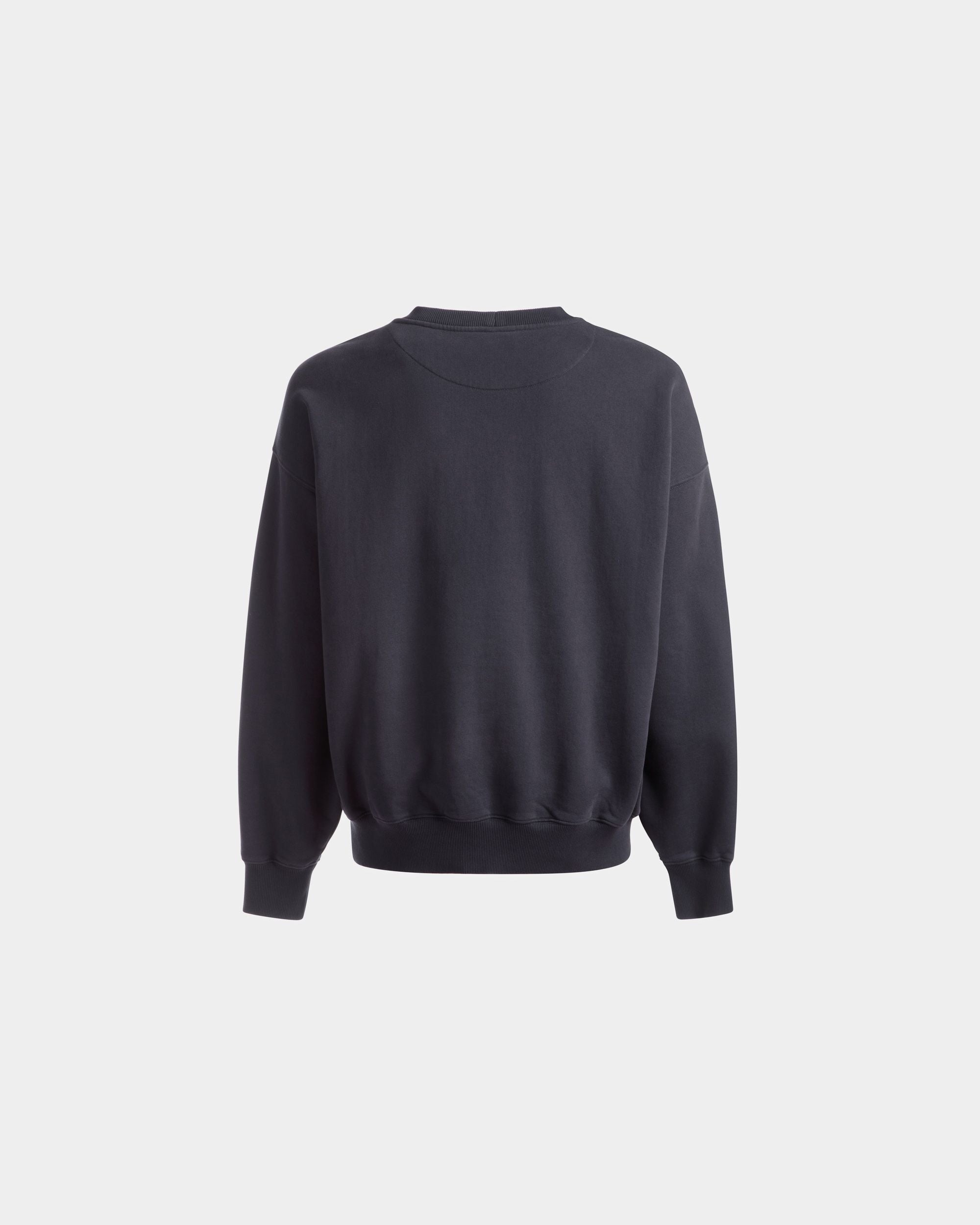 Pocket Sweatshirt In Midnight Cotton - Men's - Bally - 07