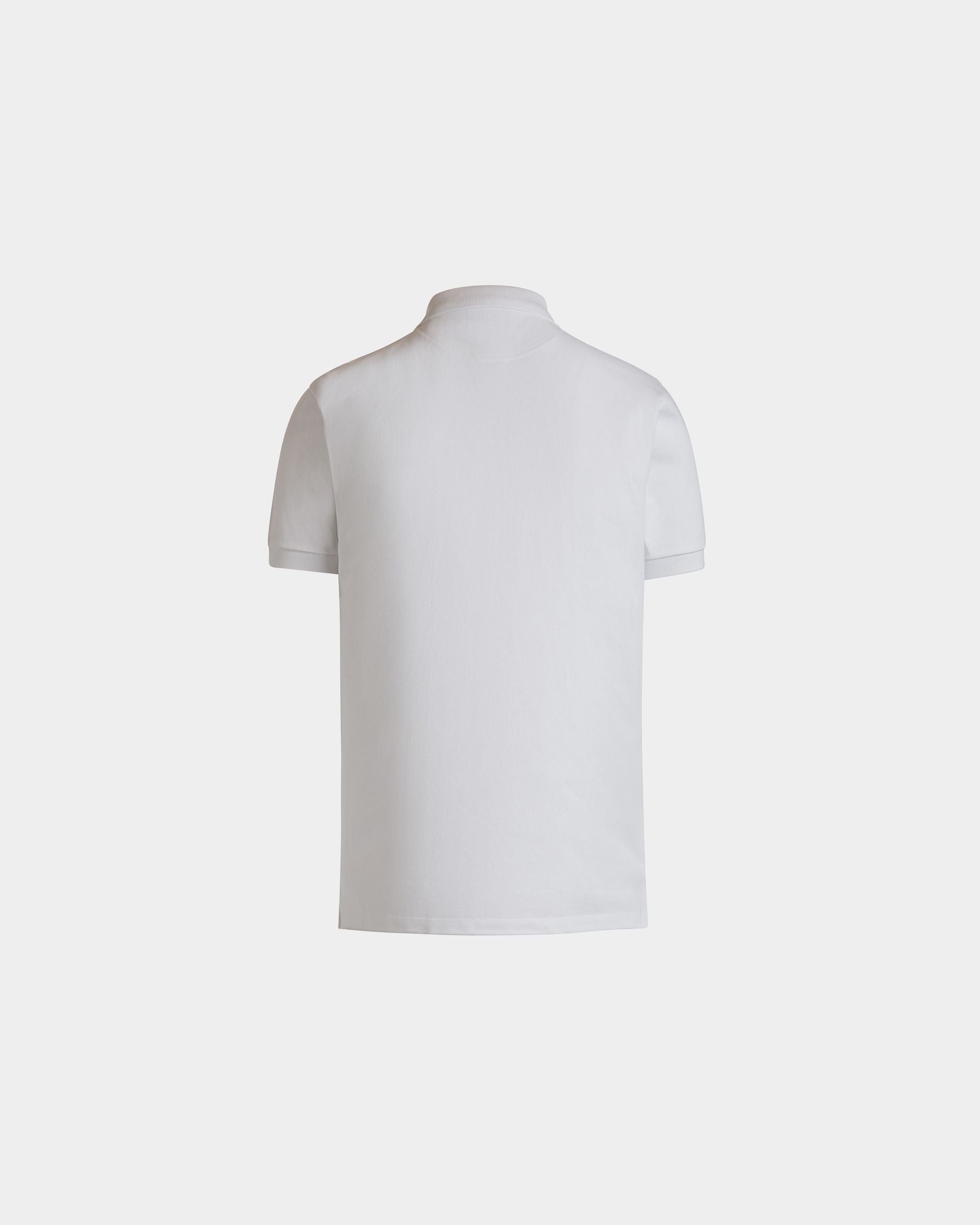 Polo Shirt In White Cotton - Hombre - Bally - 03