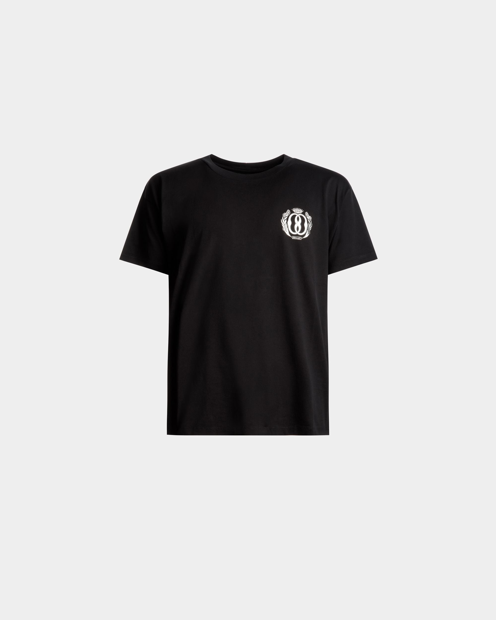 T-shirt In Black Cotton - Men's - Bally - 01