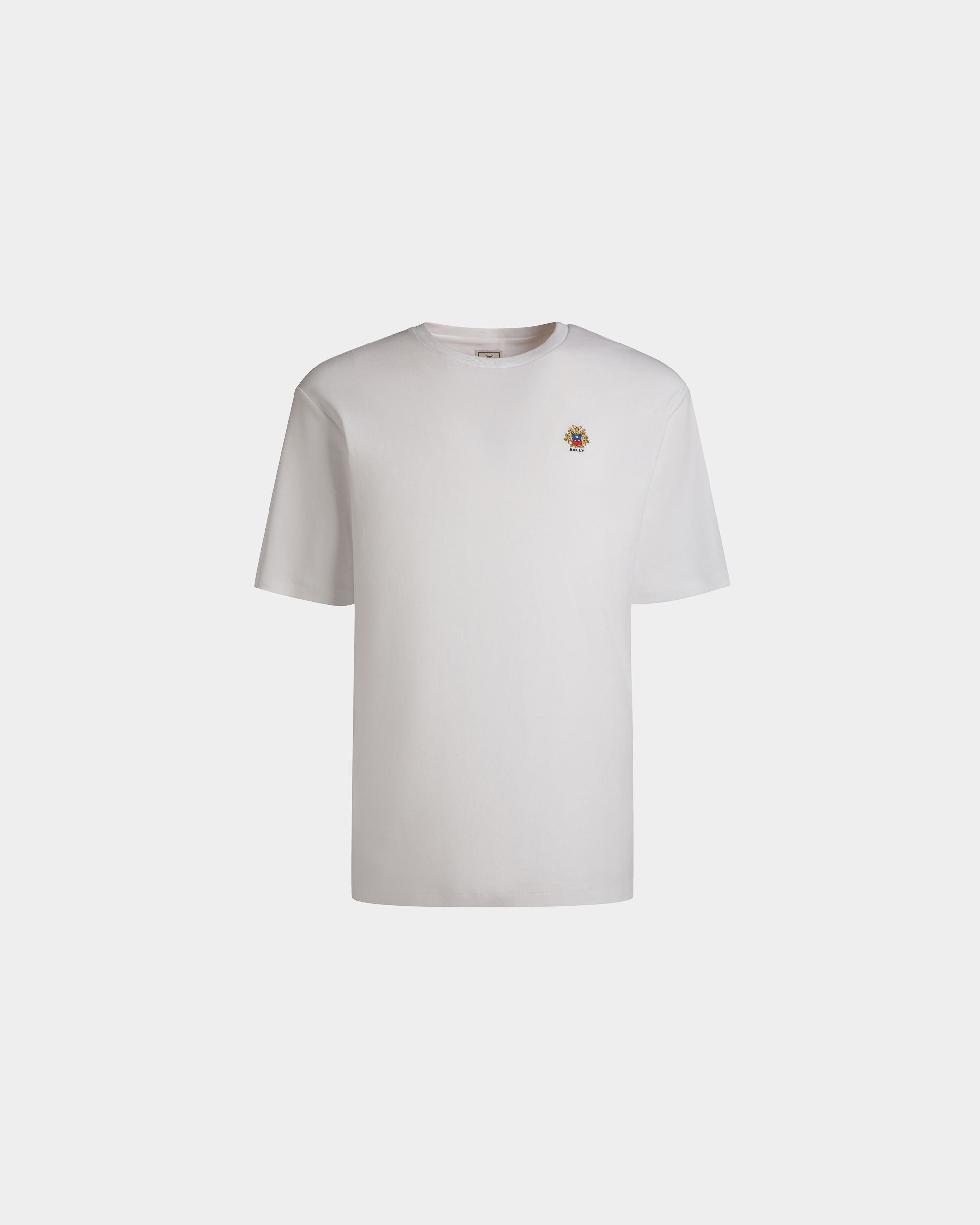 Adrien Brody Travel Collection T-Shirt In White Cotton - Men's - Bally - 01
