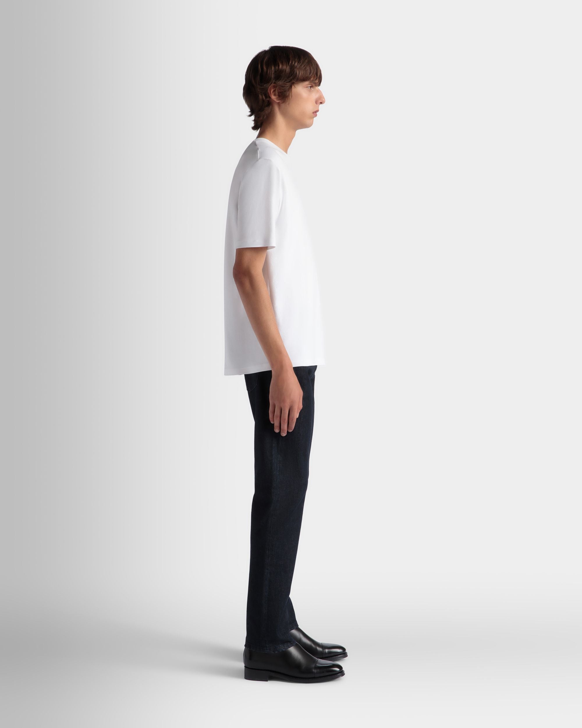 Adrien Brody Travel Collection T-Shirt In White Cotton - Men's - Bally - 07