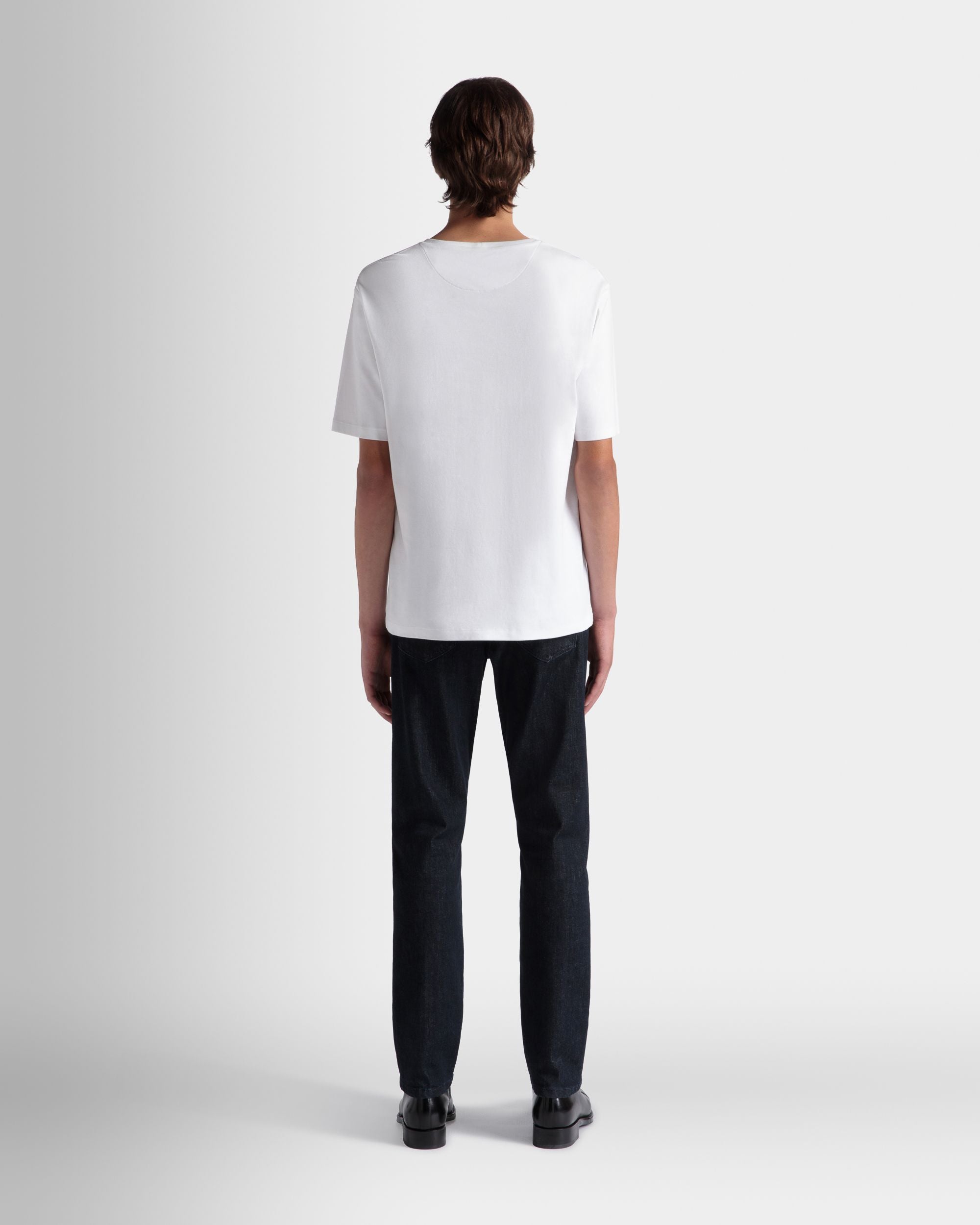 Adrien Brody Travel Collection T-Shirt In White Cotton - Men's - Bally - 08