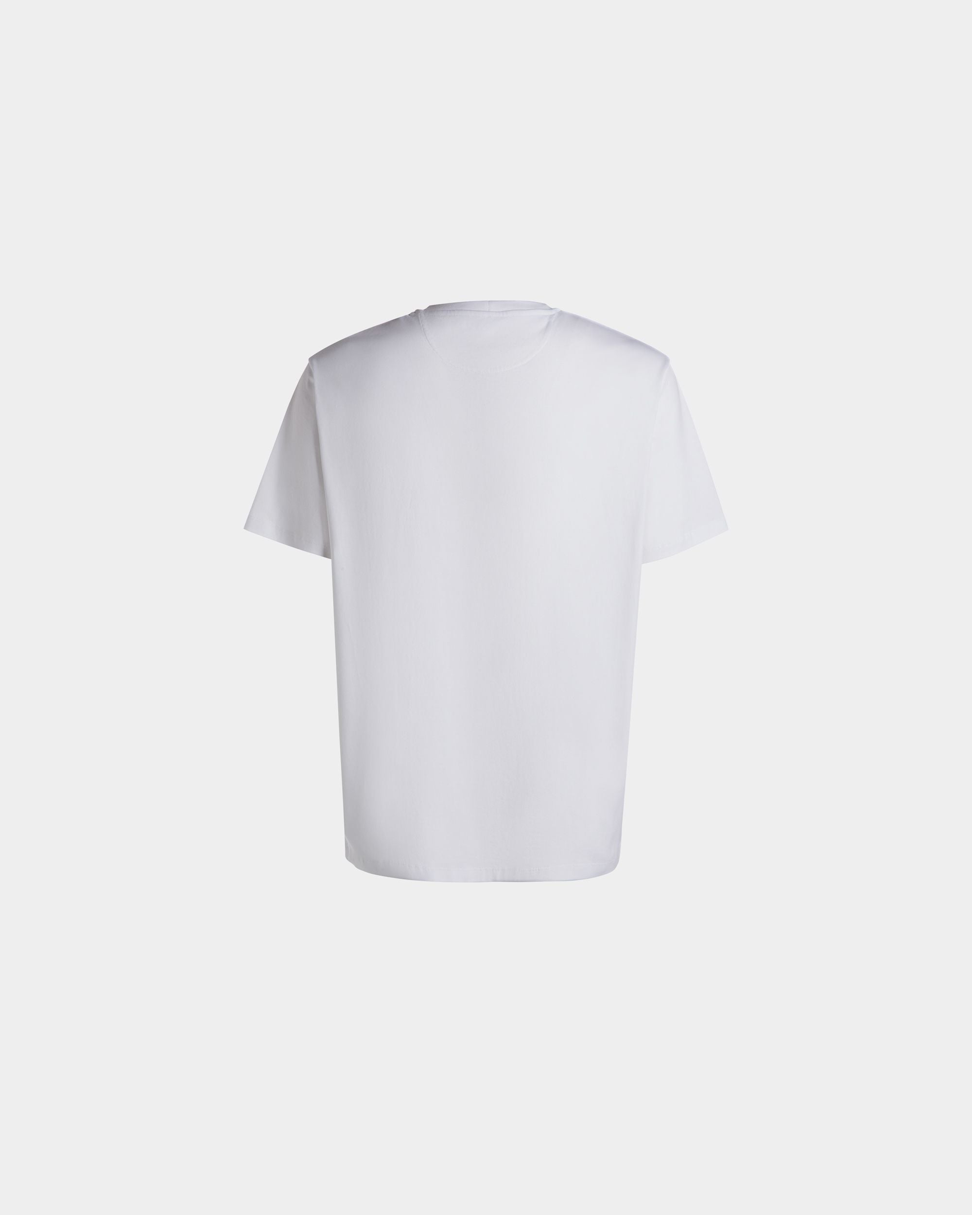 Camiseta Con Estampado Mountain Flower De Algodón Blanco - Hombre - Bally - 03