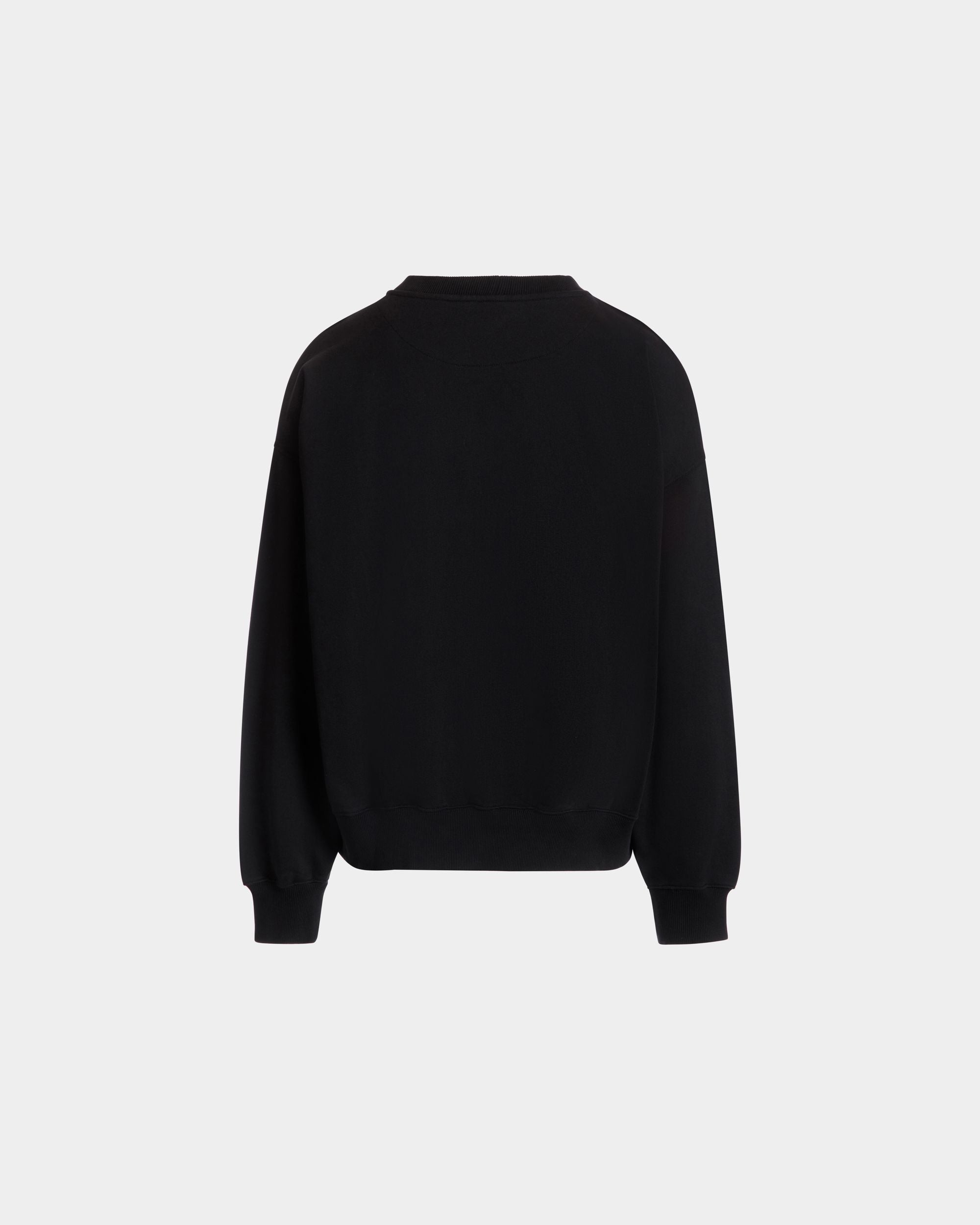 Sudadera De Algodón Negro Con Estampado - Hombre - Bally - 03