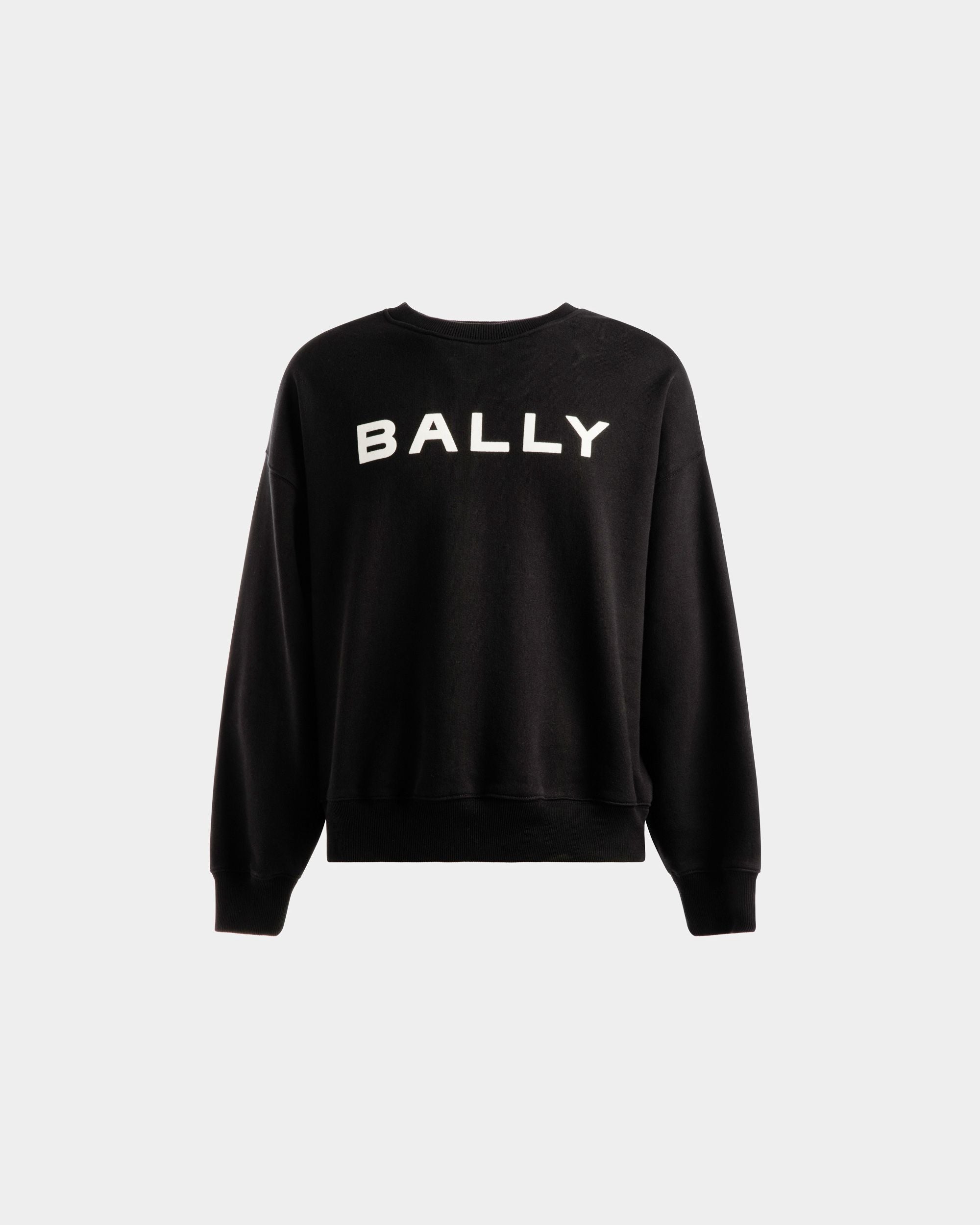 Sudadera Con Logotipo De Algodón En Negro - Hombre - Bally - 01