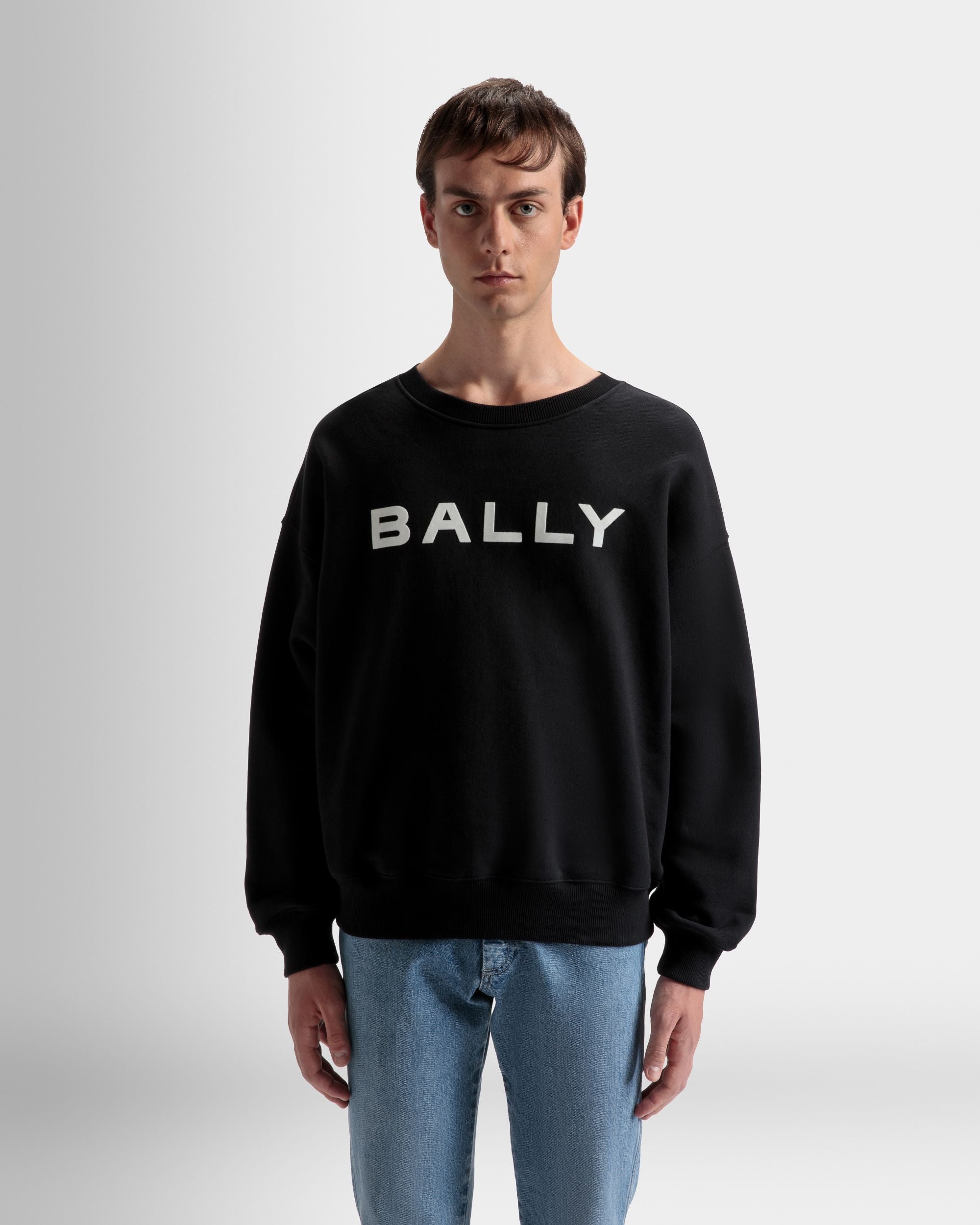 Sudadera Con Logotipo De Algodón En Negro - Hombre - Bally - 03
