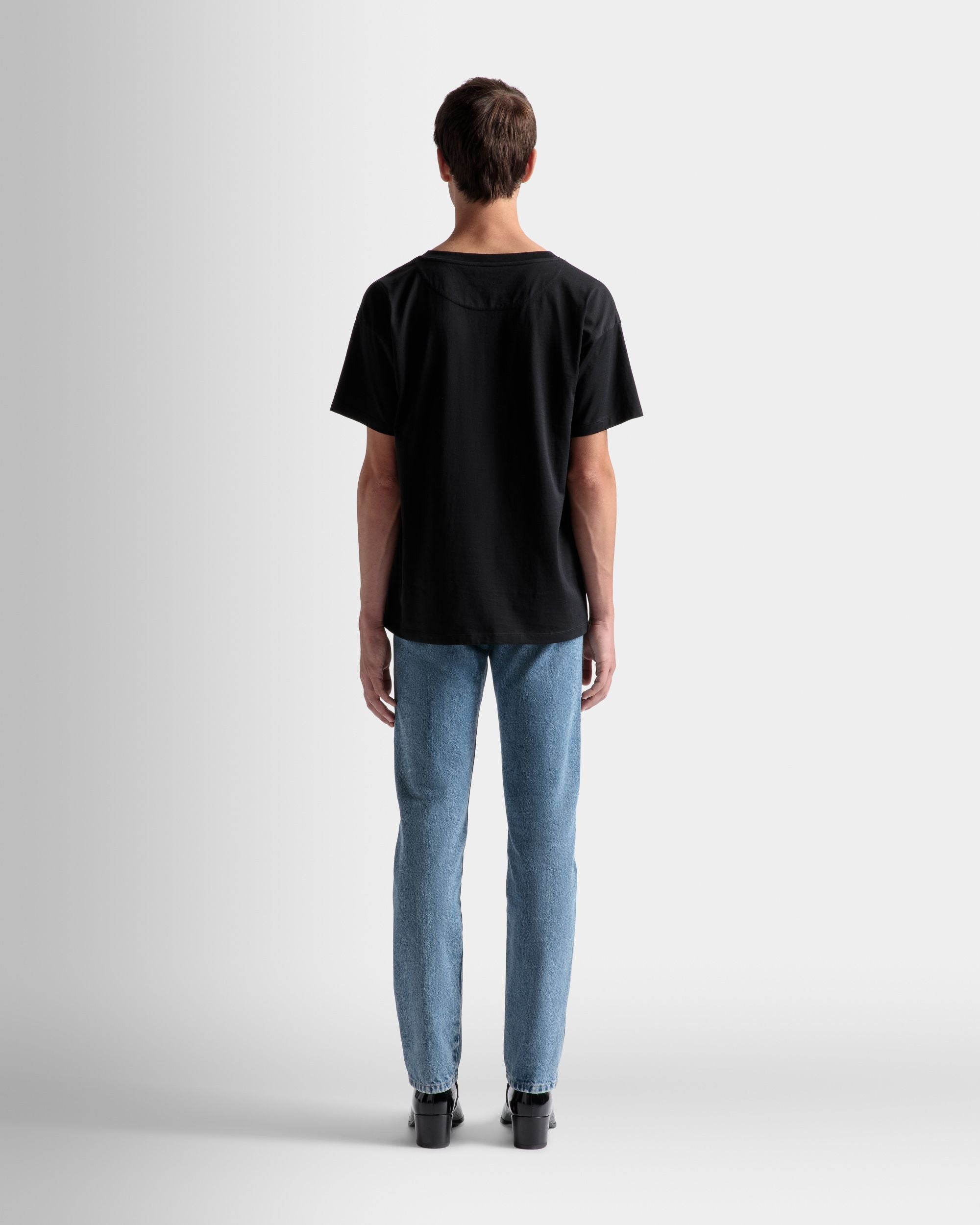 Camiseta Con Logotipo De Algodón En Negro - Hombre - Bally - 06