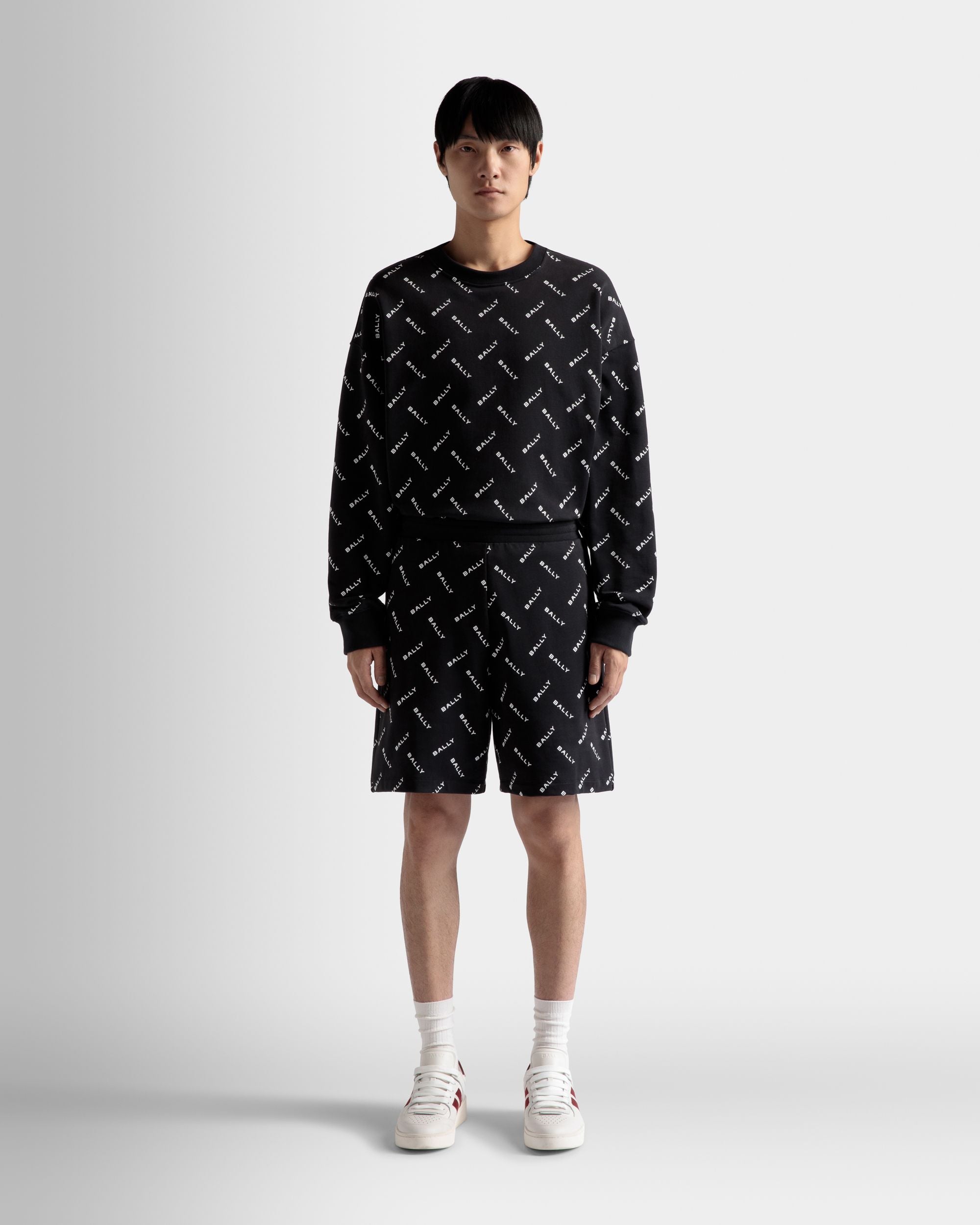 Shorts In Dark Blue Cotton - Men's - Bally - 02