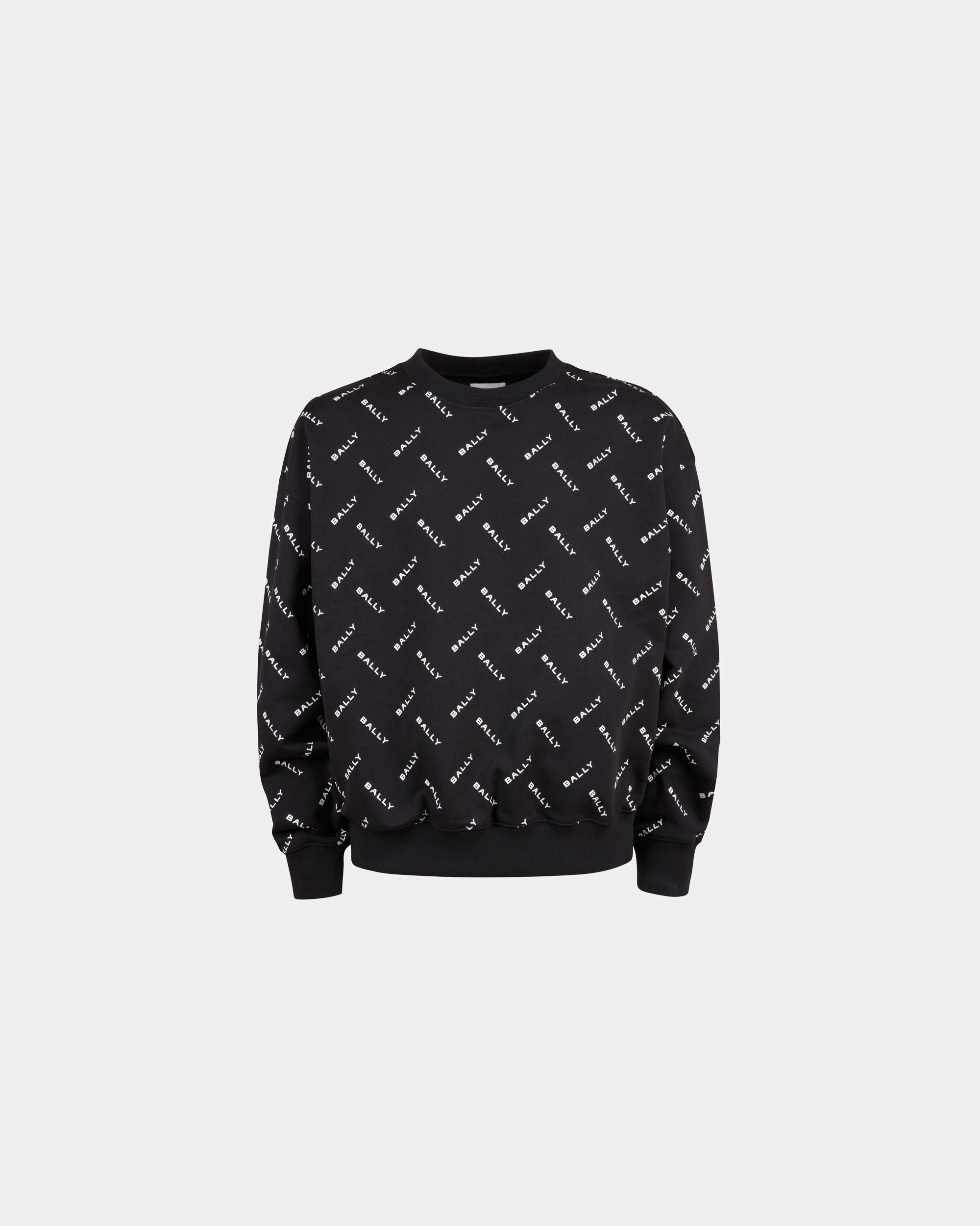 Sudadera De Algodón En Azul Oscuro - Hombre - Bally - 01