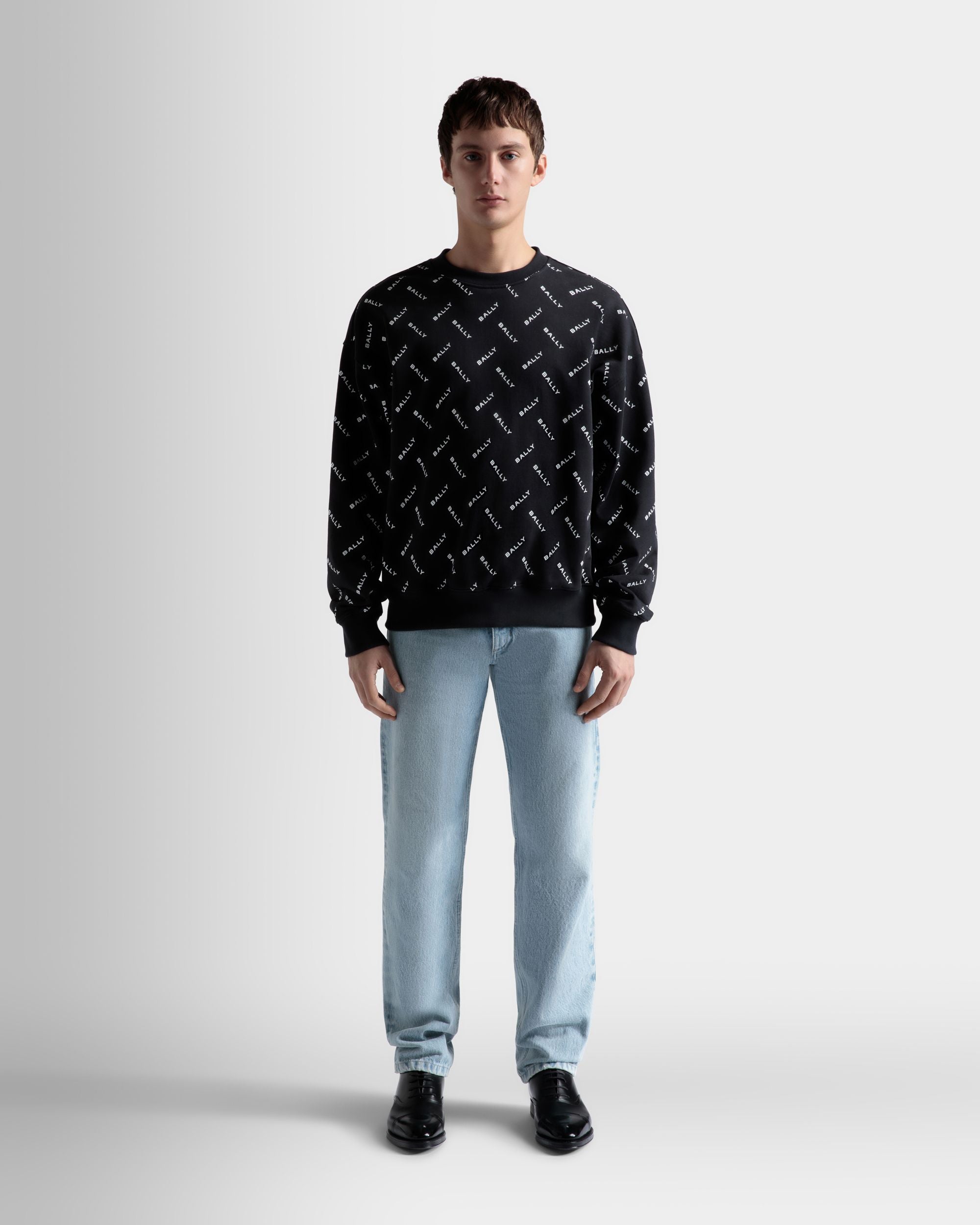 Sudadera De Algodón En Azul Oscuro - Hombre - Bally - 02