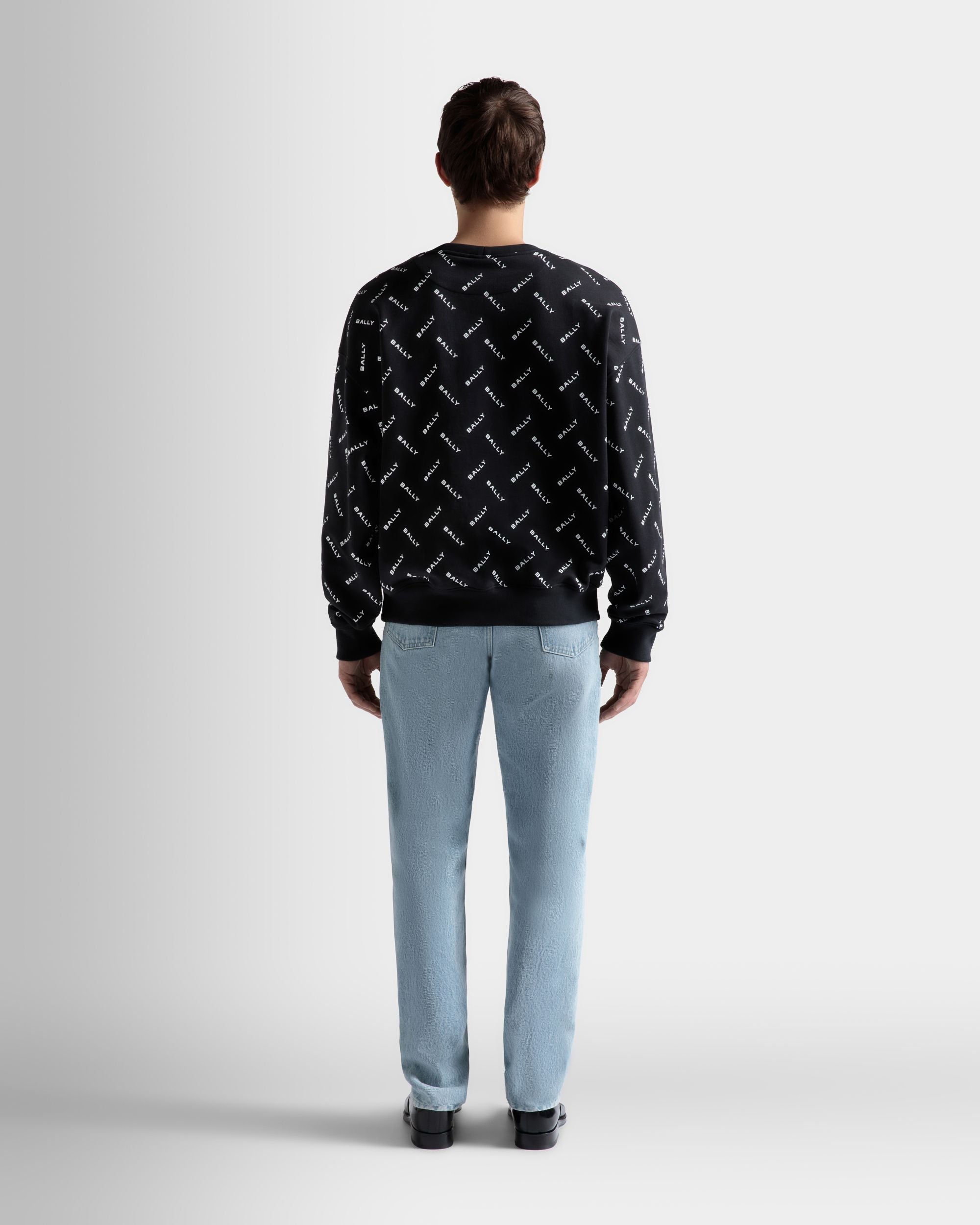 Sudadera De Algodón En Azul Oscuro - Hombre - Bally - 06