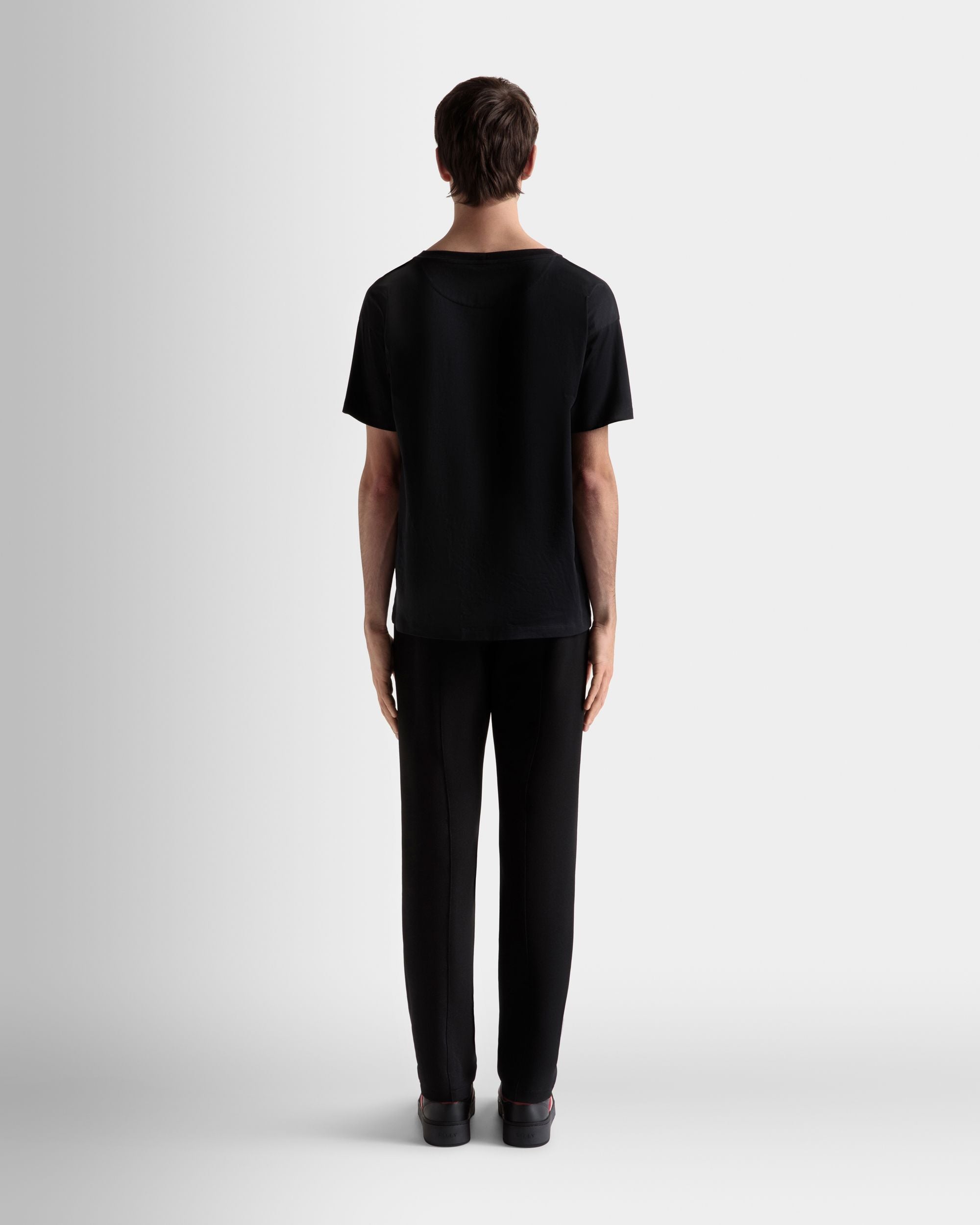 Camiseta De Algodón En Negro - Hombre - Bally - 06