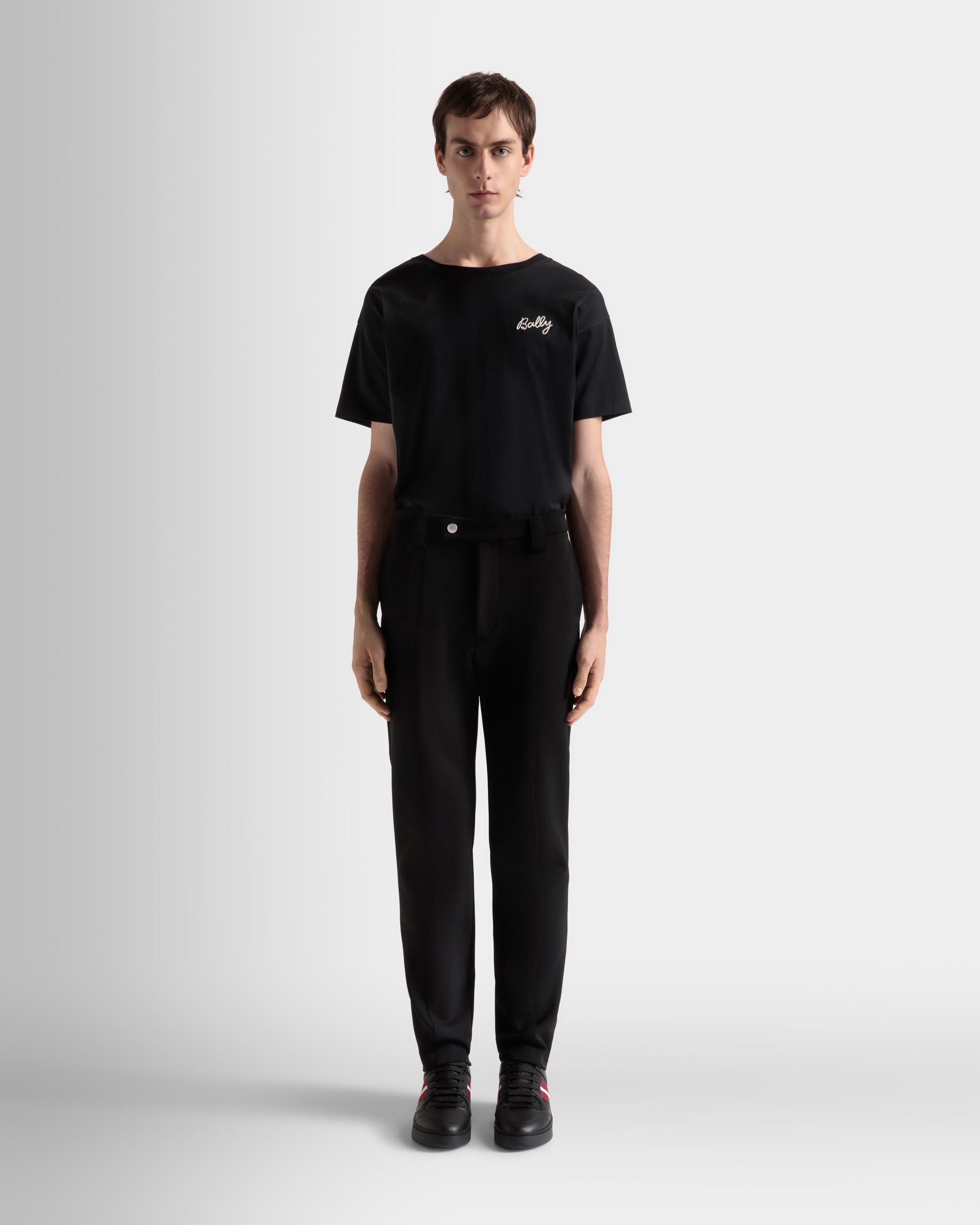 Pants In Black - Men's - Bally - 02