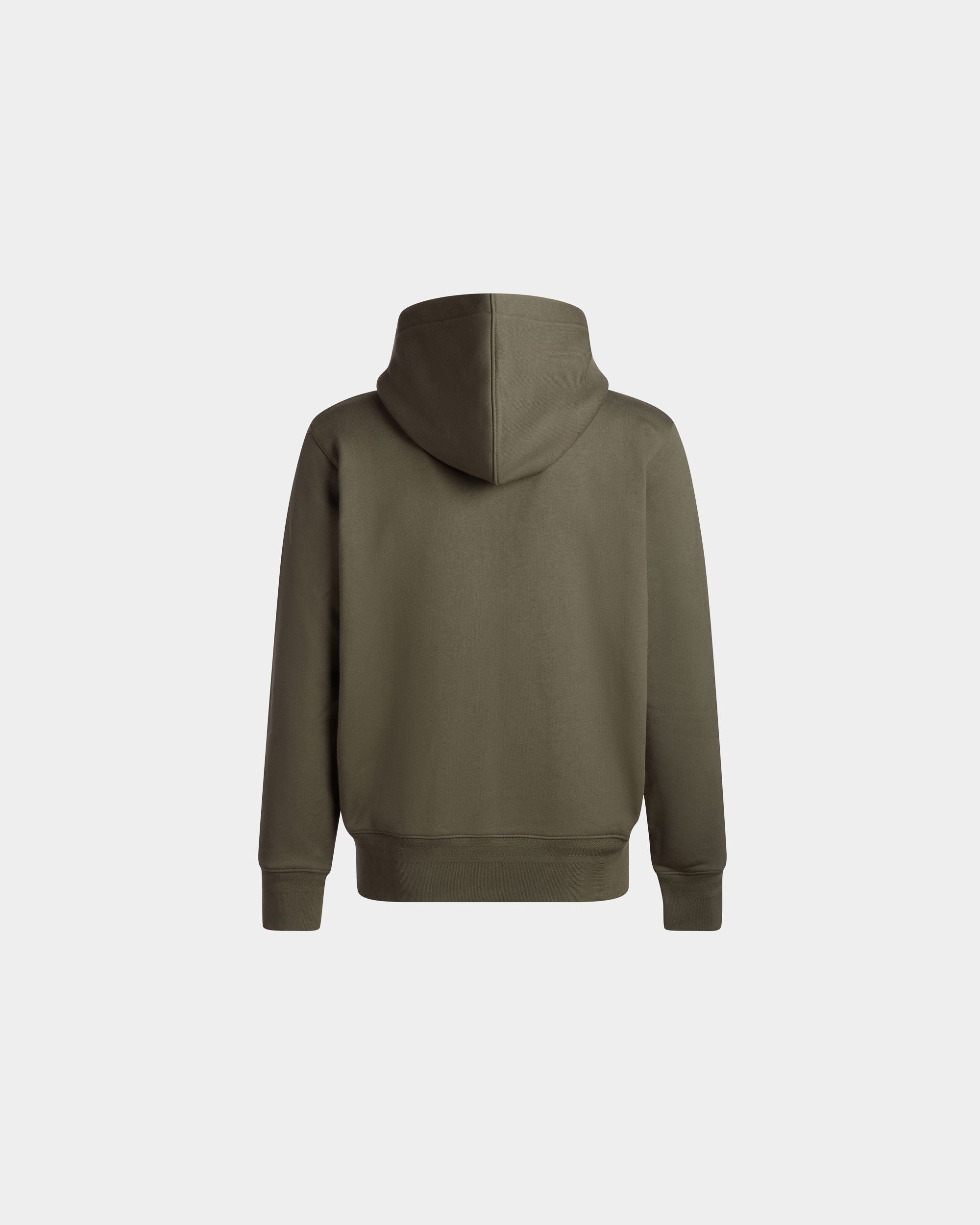 Adrien Brody Travel Collection Hoodie In Olive Green Cashmere Blend - Men's - Bally - 09