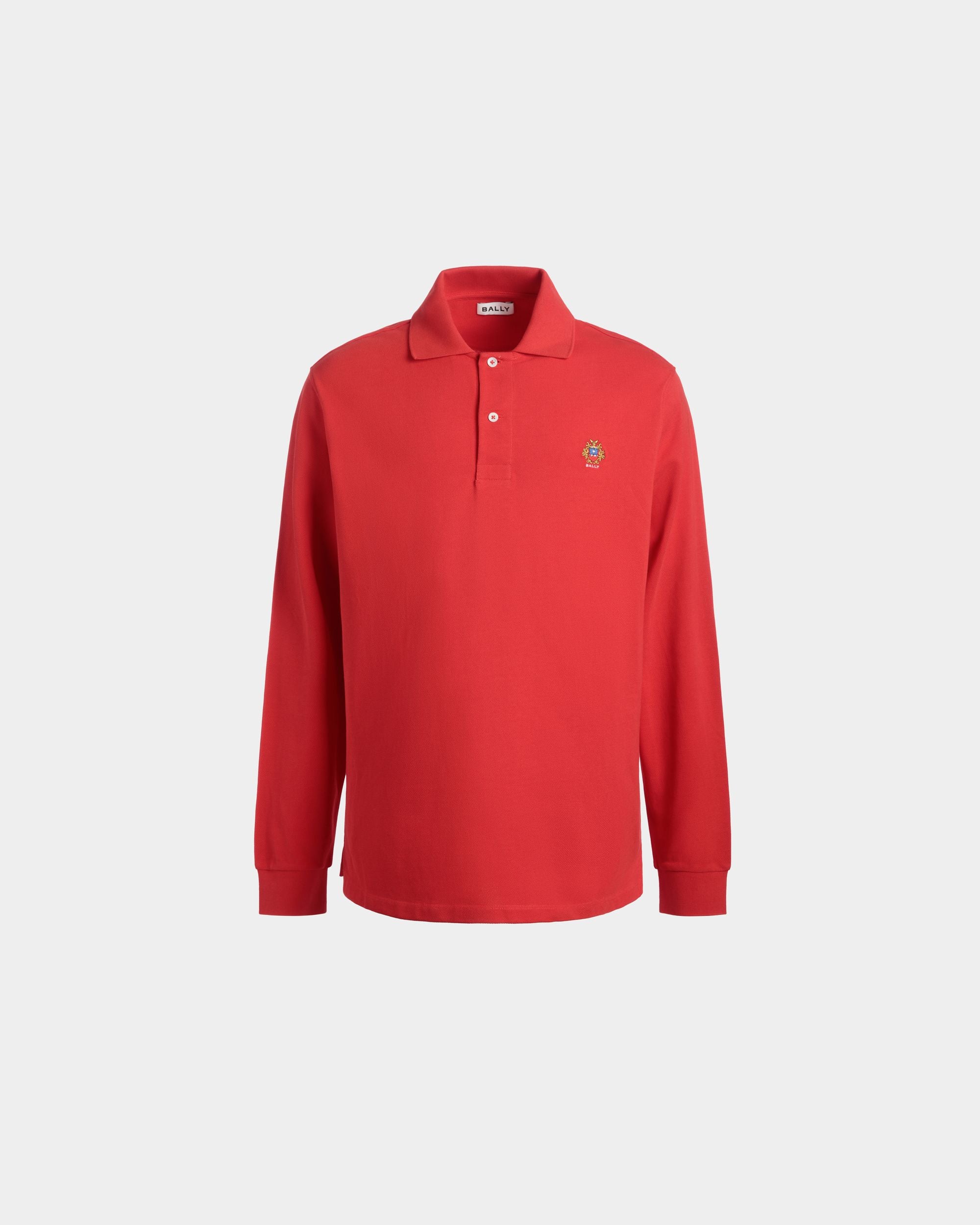 Polo In Red Cotton - Men's - Bally - 01
