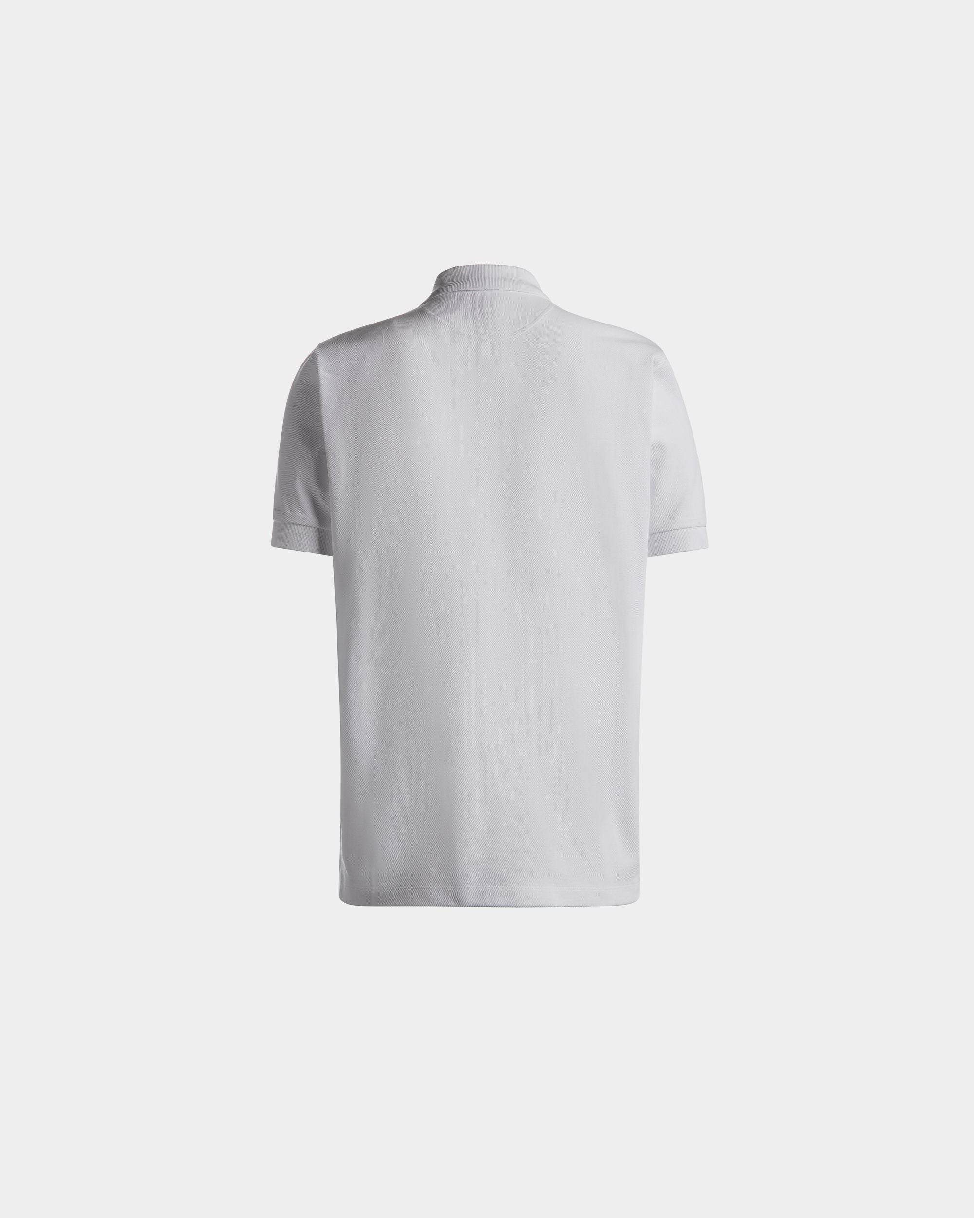 Polo Shirt in White Cotton - Men's - Bally - 03