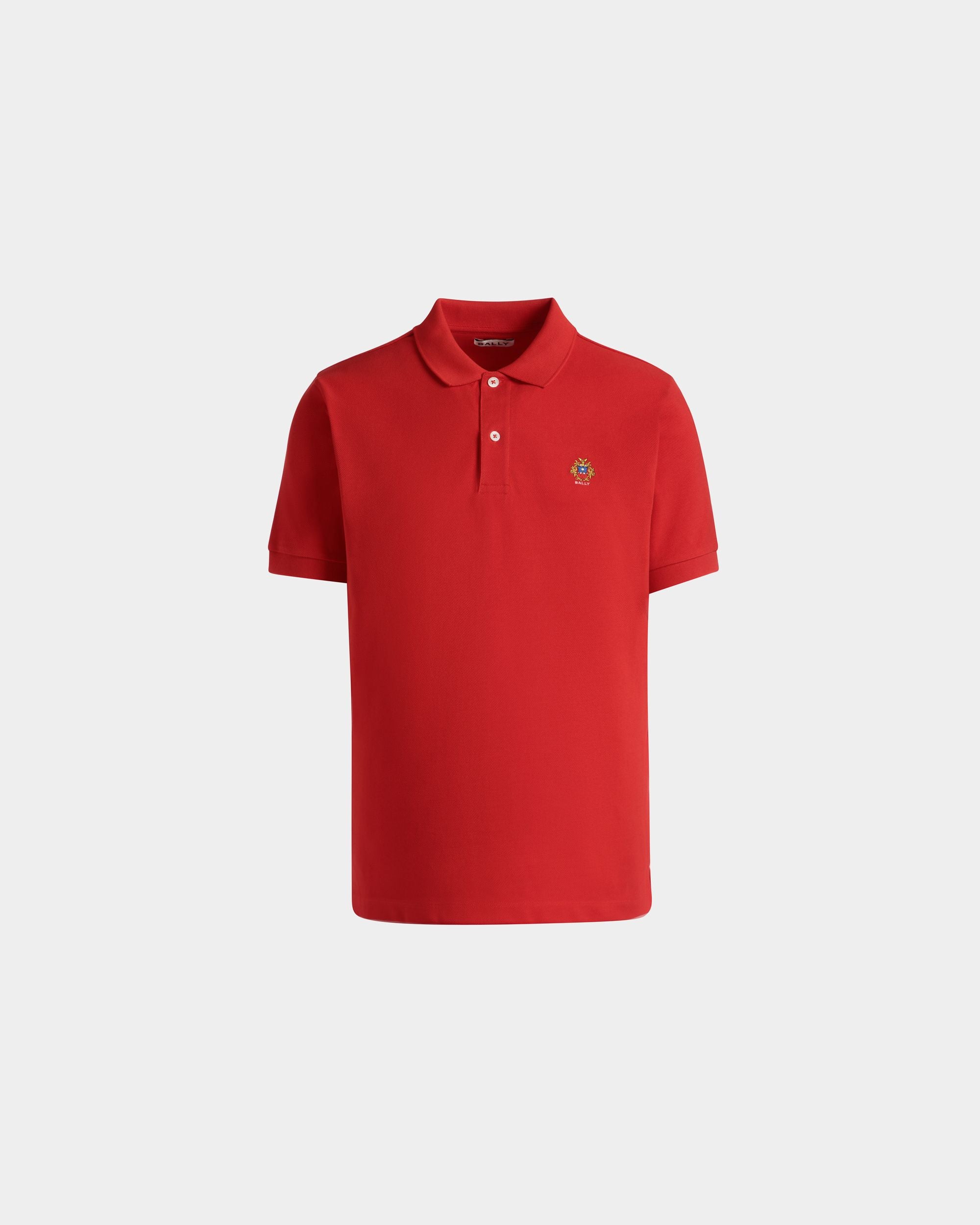 Polo De Algodón Rojo - Hombre - Bally - 01