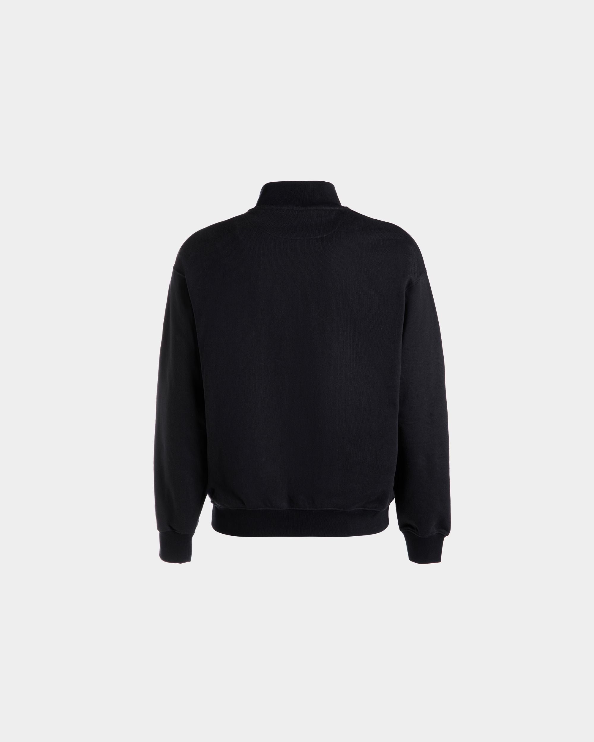 Sudadera De Media Cremallera Con Logotipo Bally Crest De Algodón Navy Blue - Hombre - Bally - 07