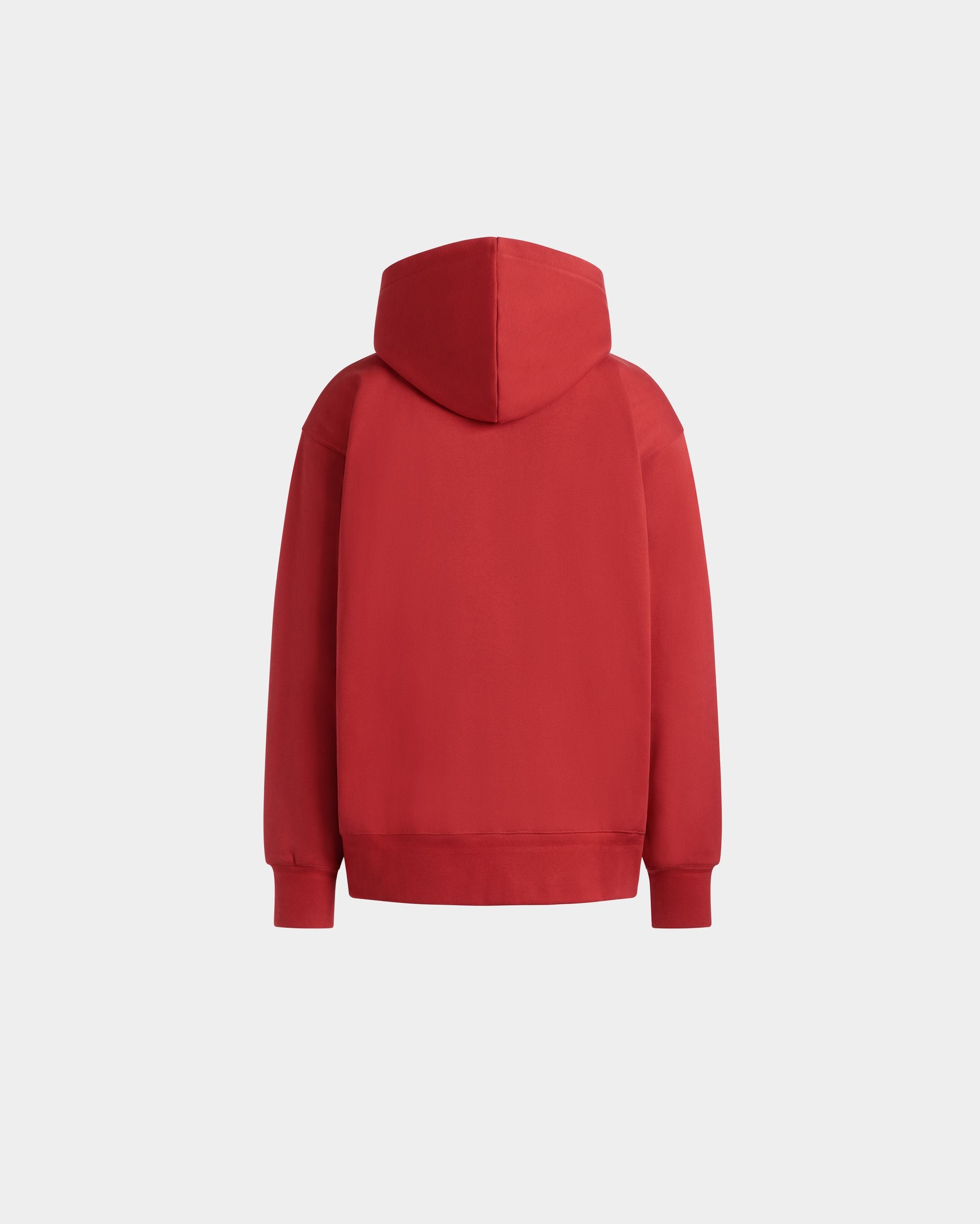 Sudadera Con Capucha Y Logotipo Bally Crest De Algodón Rojo - Hombre - Bally - 03