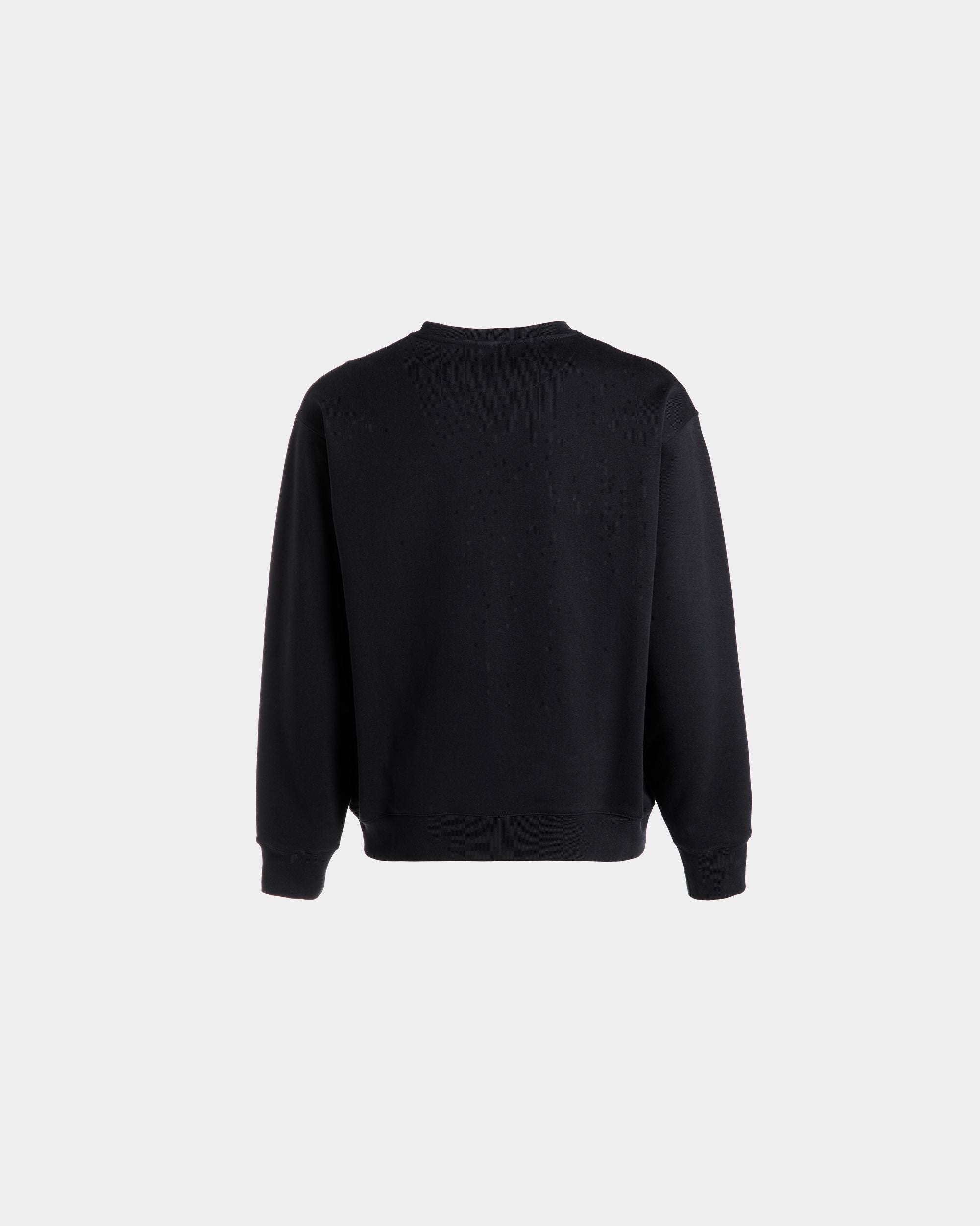 Sudadera De Cuello Redondo Con Logotipo Bally Crest De Algodón Navy Blue - Hombre - Bally - 07
