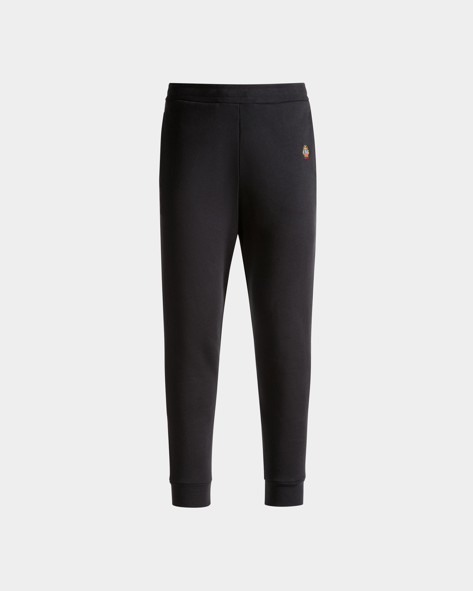 Pantalón De Chándal Con Logotipo Bally Crest De Algodón Navy Blue - Hombre - Bally - 01