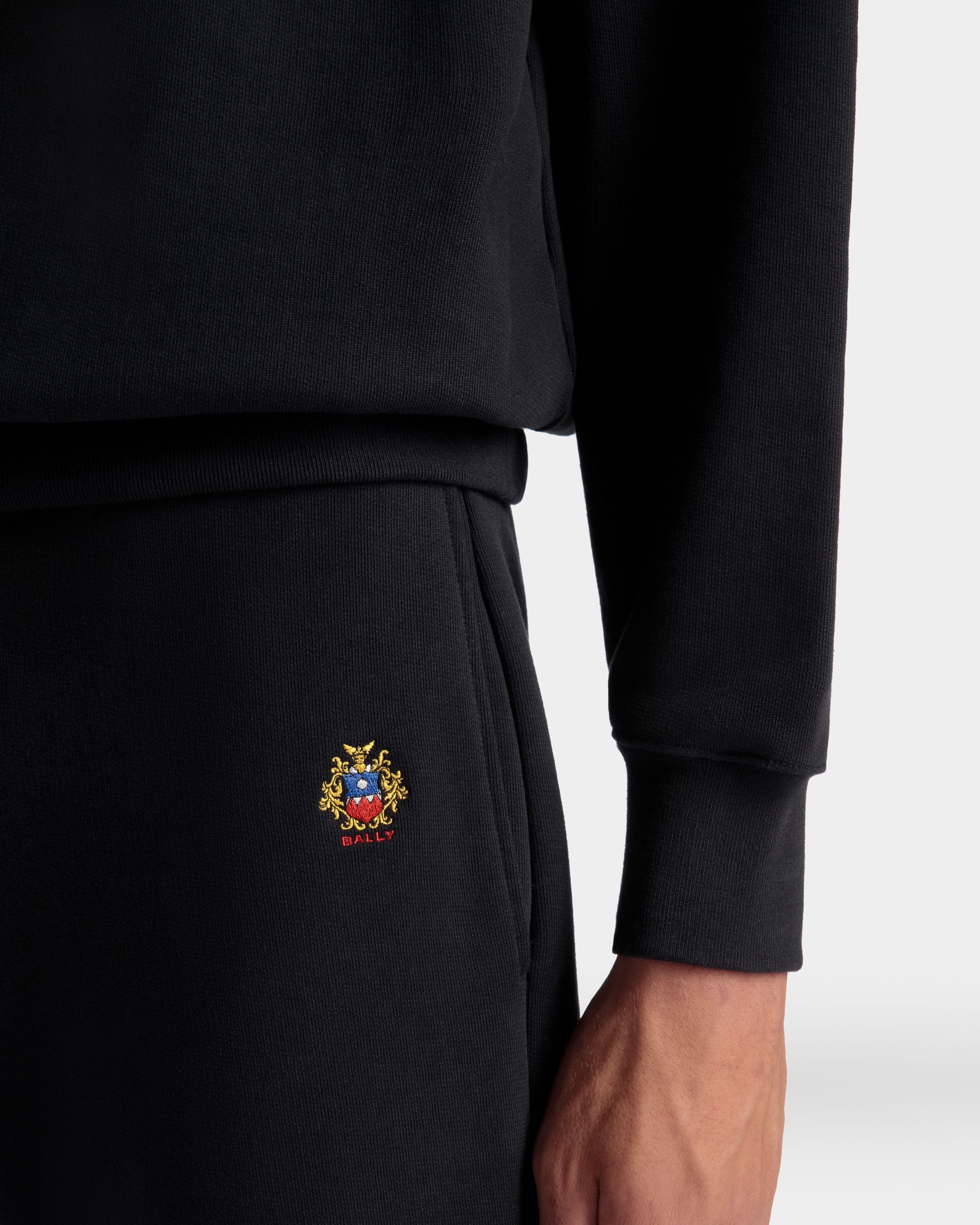 Pantalón De Chándal Con Logotipo Bally Crest De Algodón Navy Blue - Hombre - Bally - 03