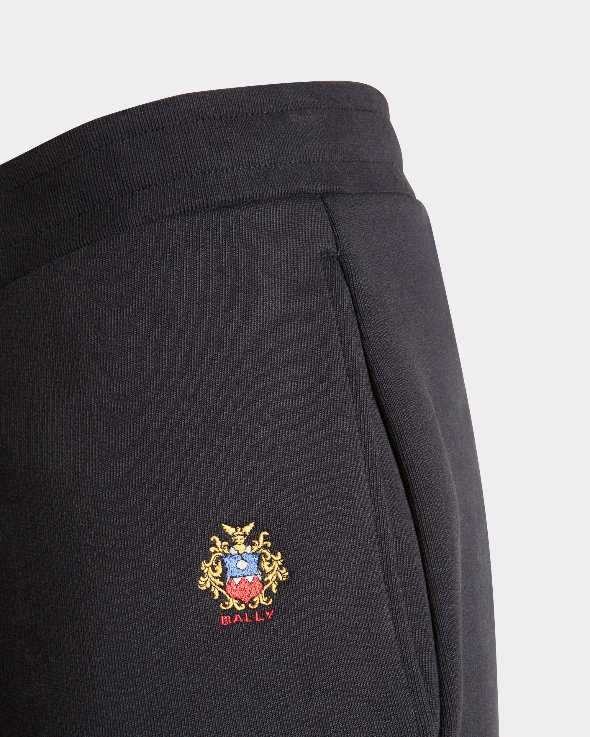 Pantalón De Chándal Con Logotipo Bally Crest De Algodón Navy Blue - Hombre - Bally - 04