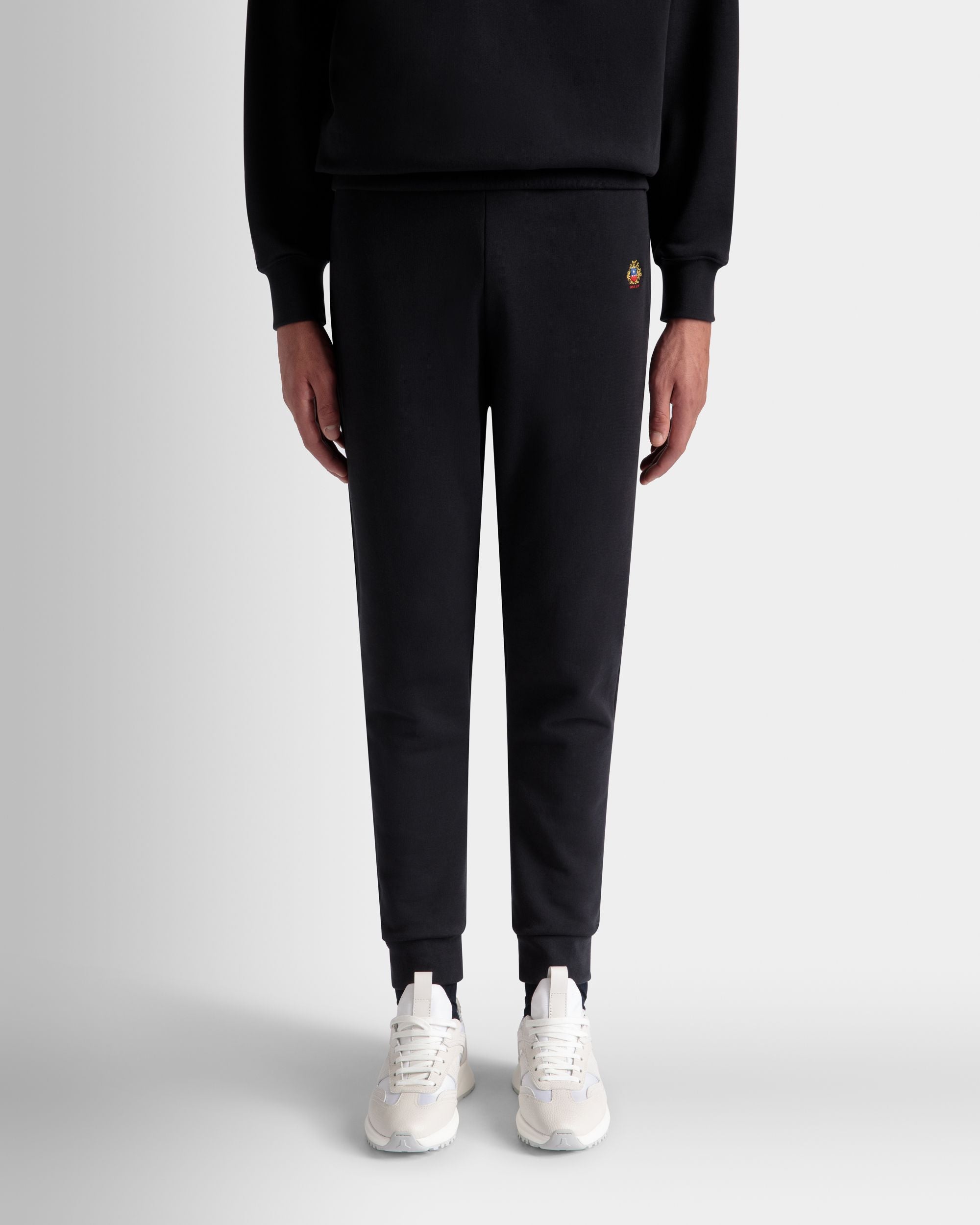 Pantalón De Chándal Con Logotipo Bally Crest De Algodón Navy Blue - Hombre - Bally - 08