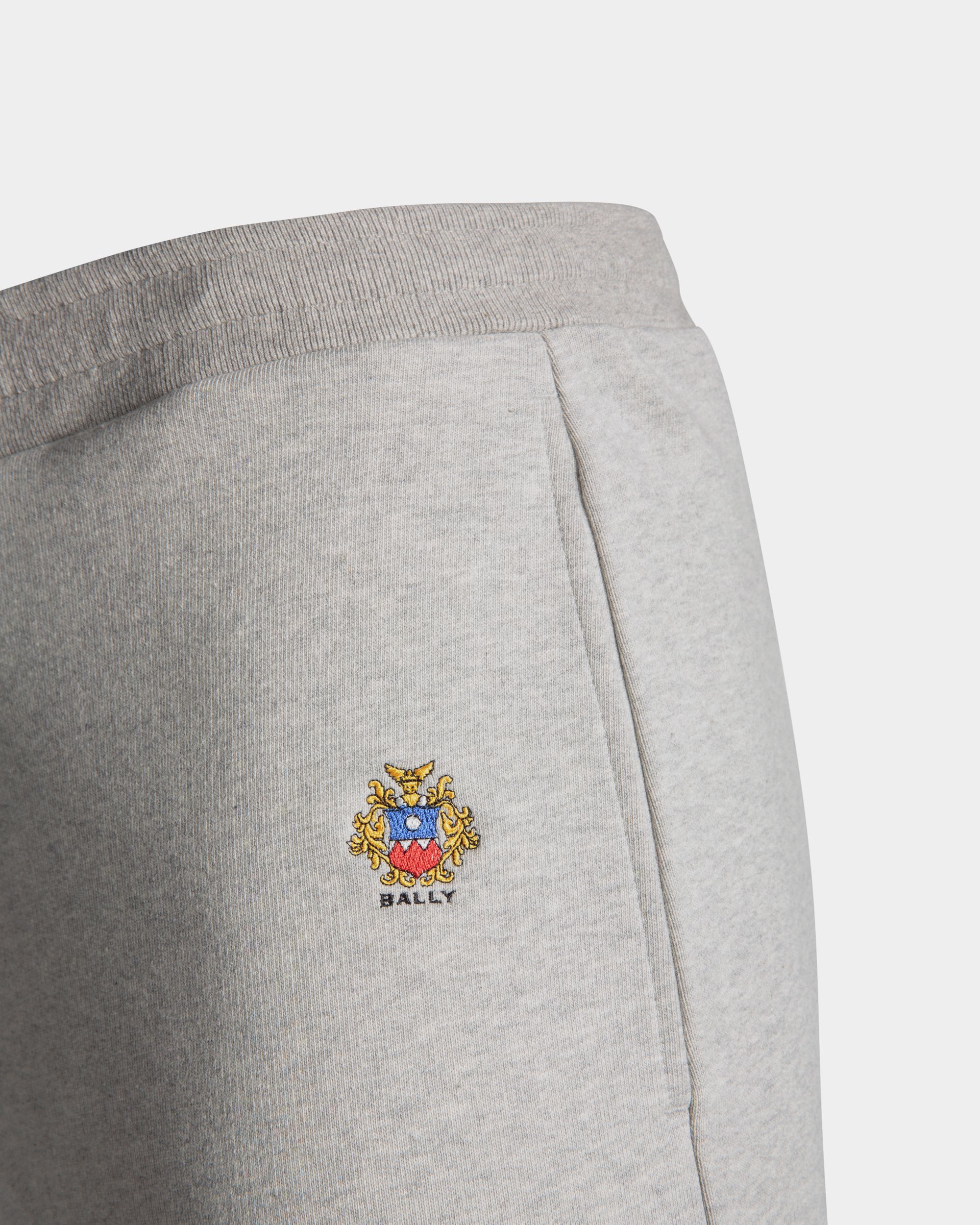 Pantalón De Chándal Con Logotipo Bally Crest De Algodón Gris Jaspeado - Hombre - Bally - 05